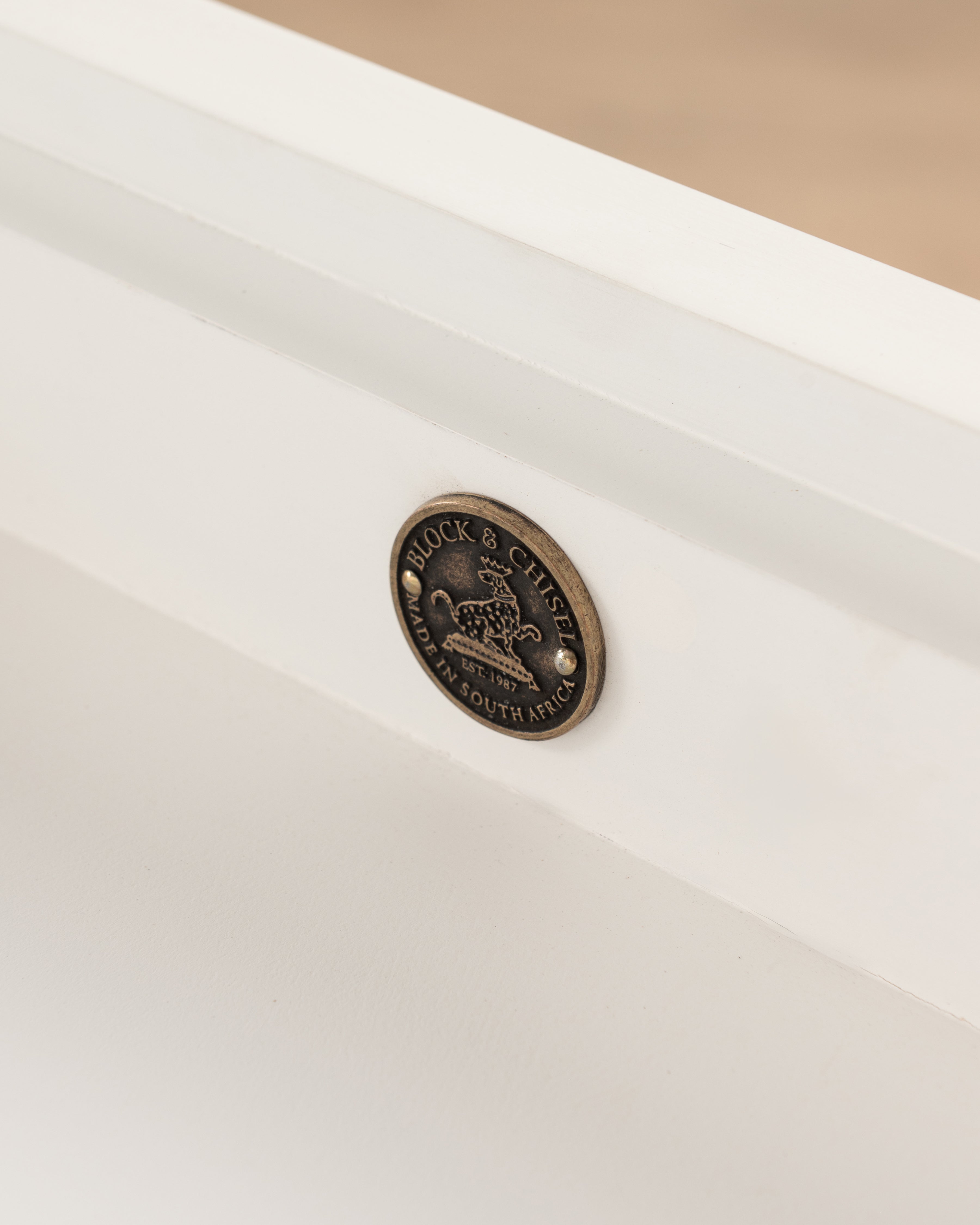 Oxford desk | White washed Oak & Antique White