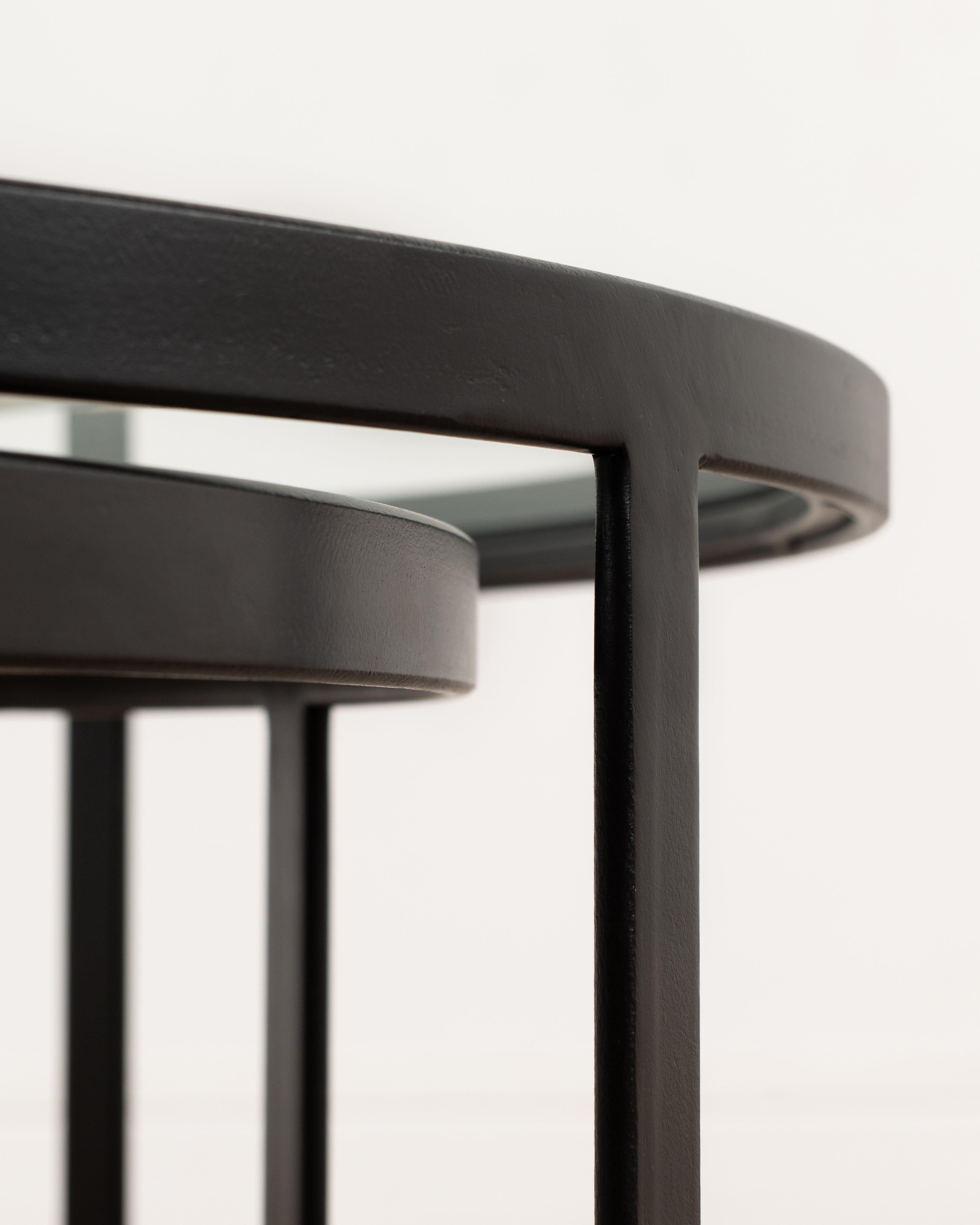 Manhattan Nested Coffee table with glass top