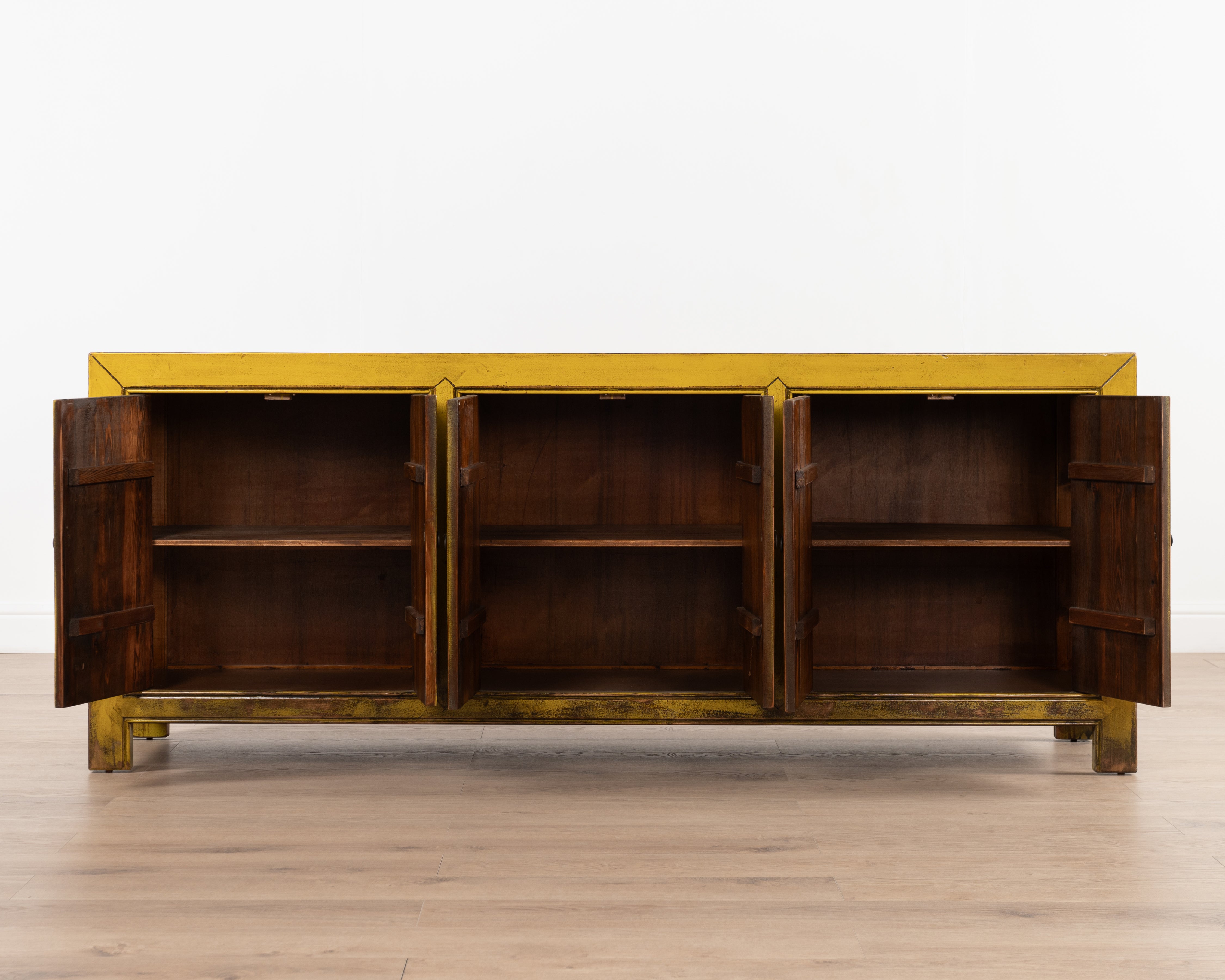 Indochine Fushun Sideboard | Distressed Sunshine Yellow