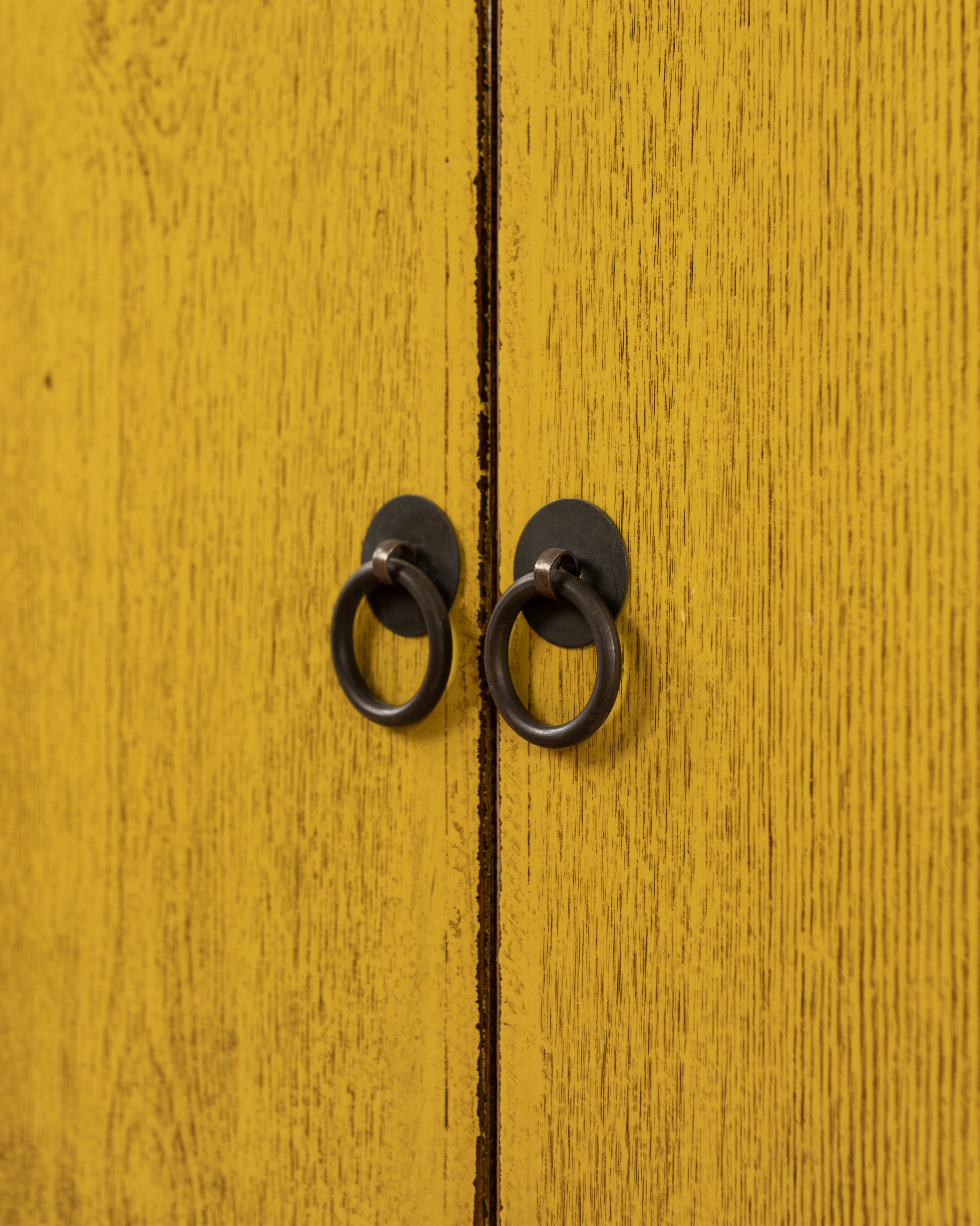 Indochine Fushun Sideboard | Distressed Sunshine Yellow
