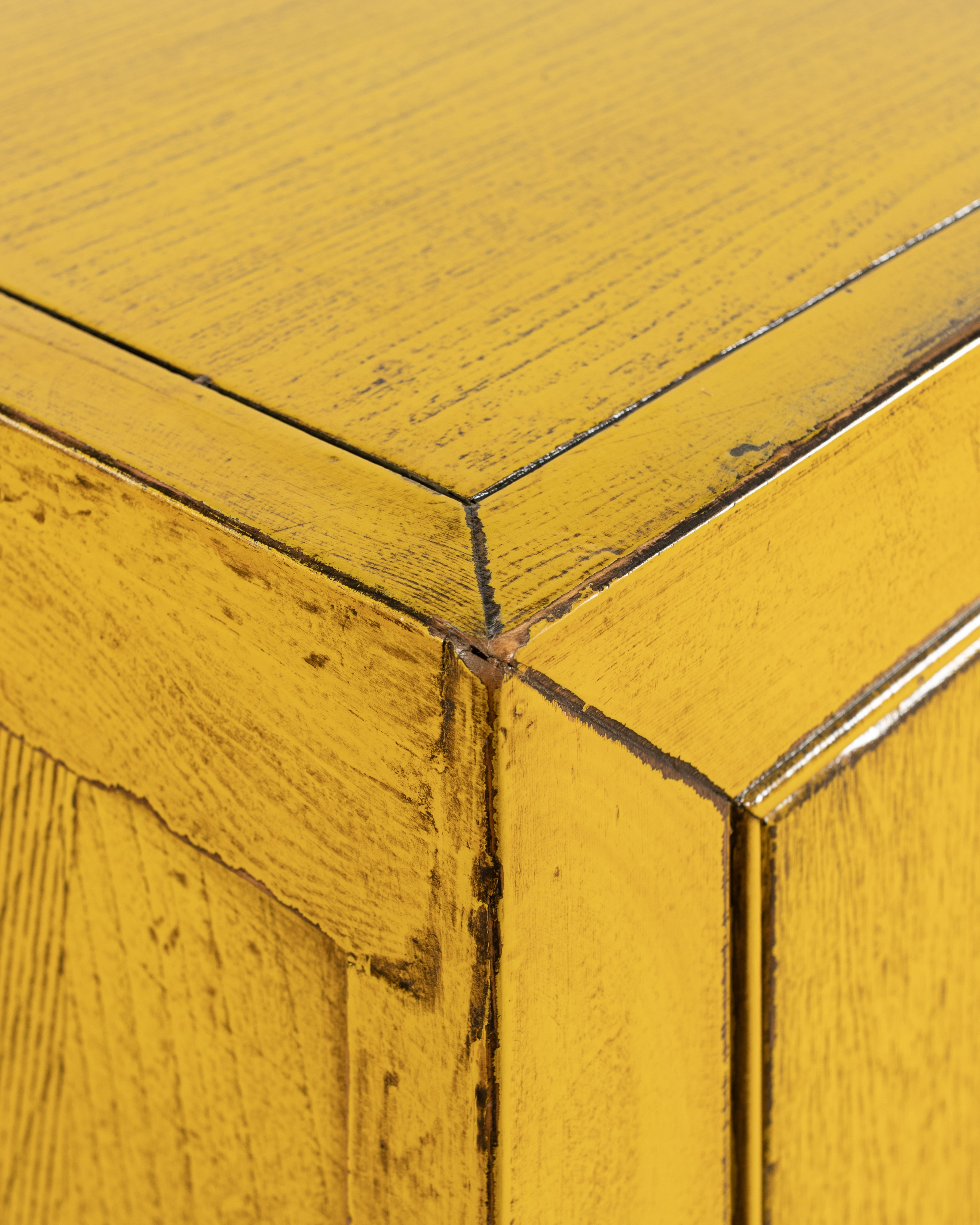 Indochine Fushun Sideboard | Distressed Sunshine Yellow