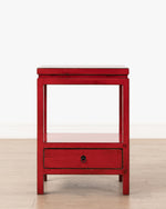 Indochine Jiro Bedside Table | Red