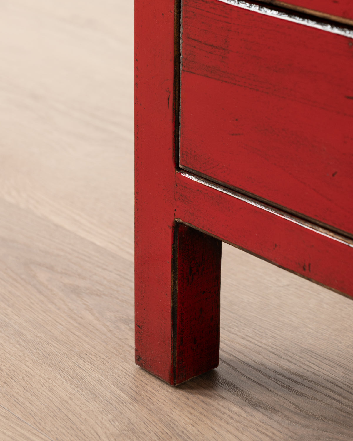 Indochine Jiro Bedside Table | Red