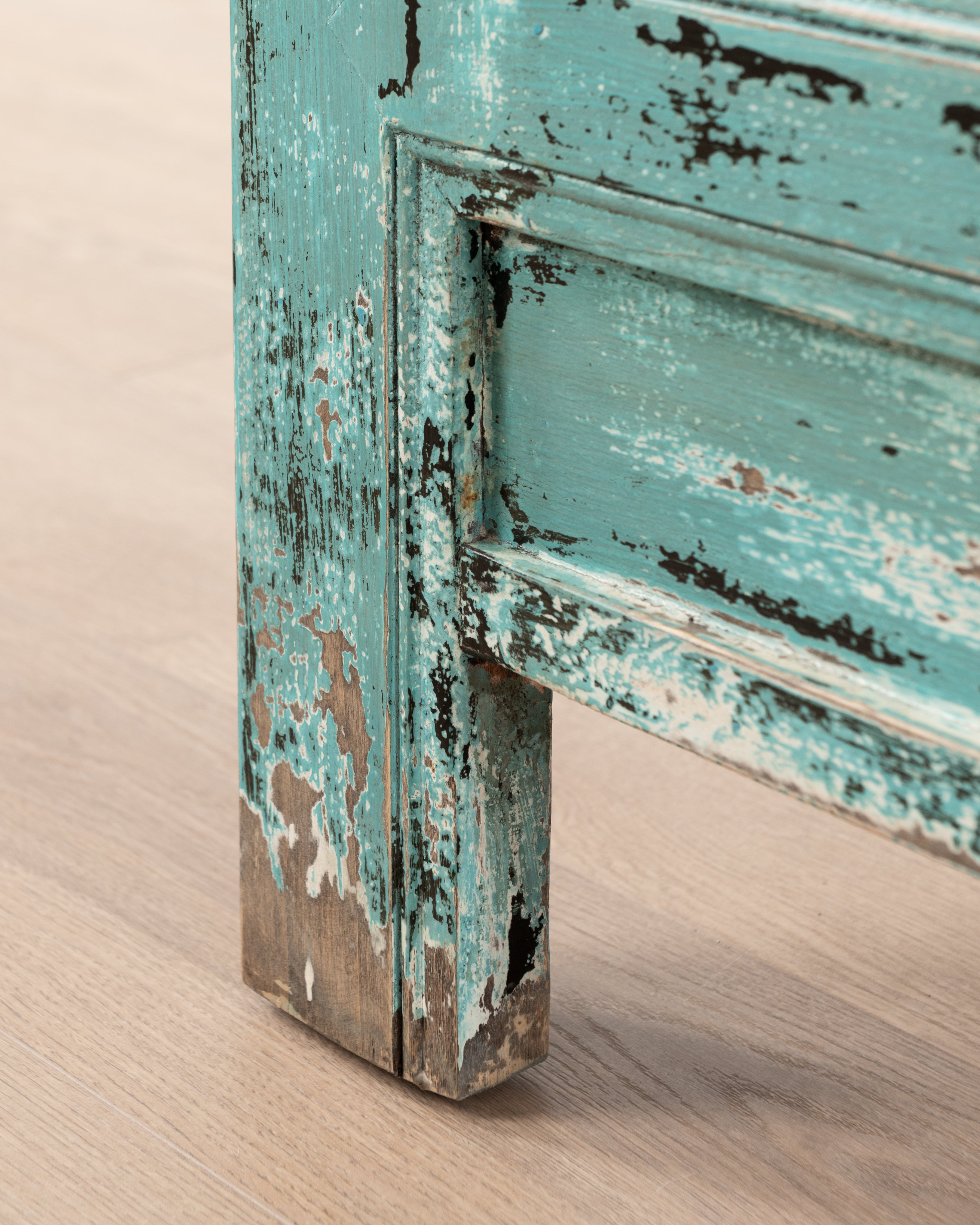 Indochine Yancheng Sideboard | Distressed Blue