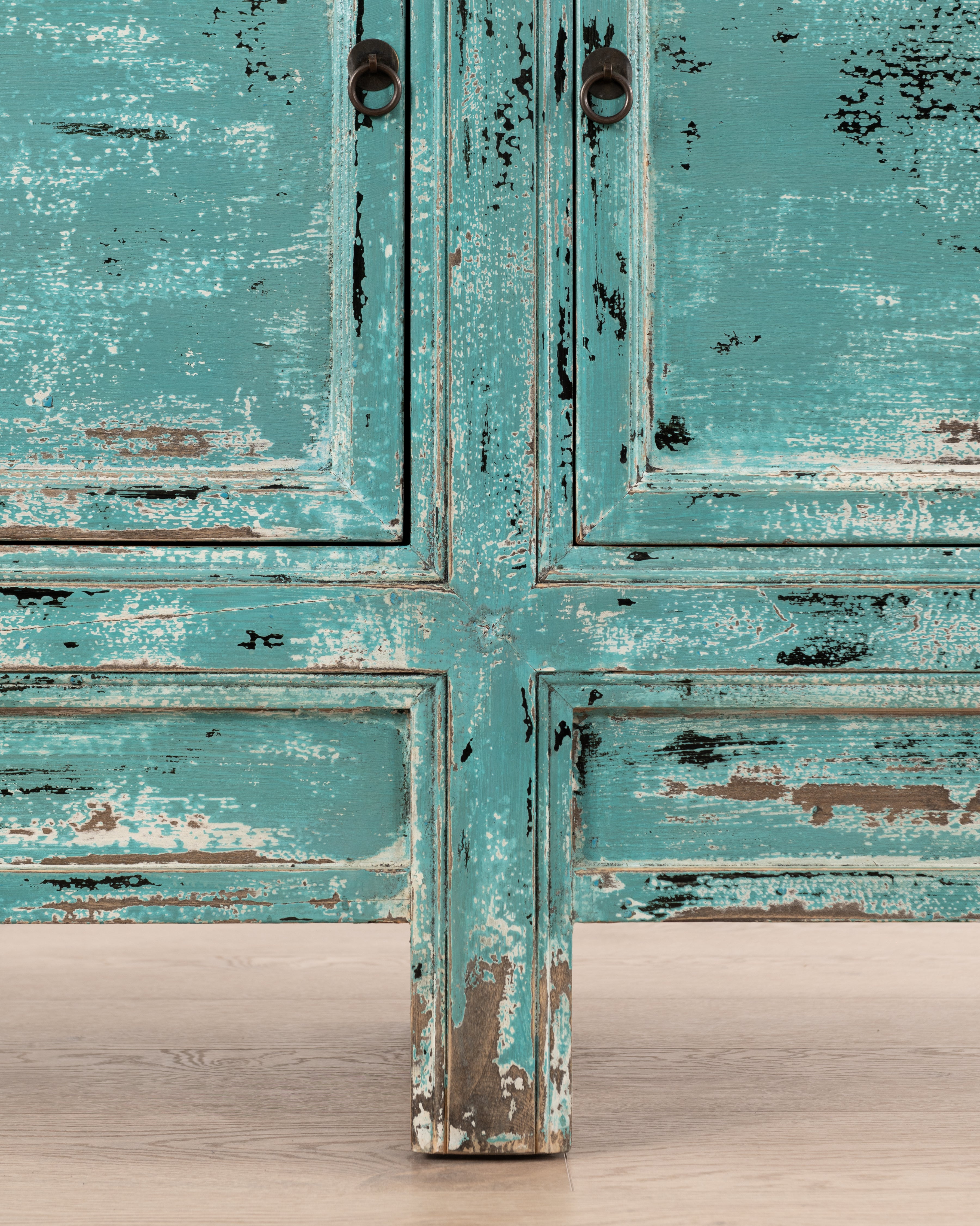 Indochine Yancheng Sideboard | Distressed Blue