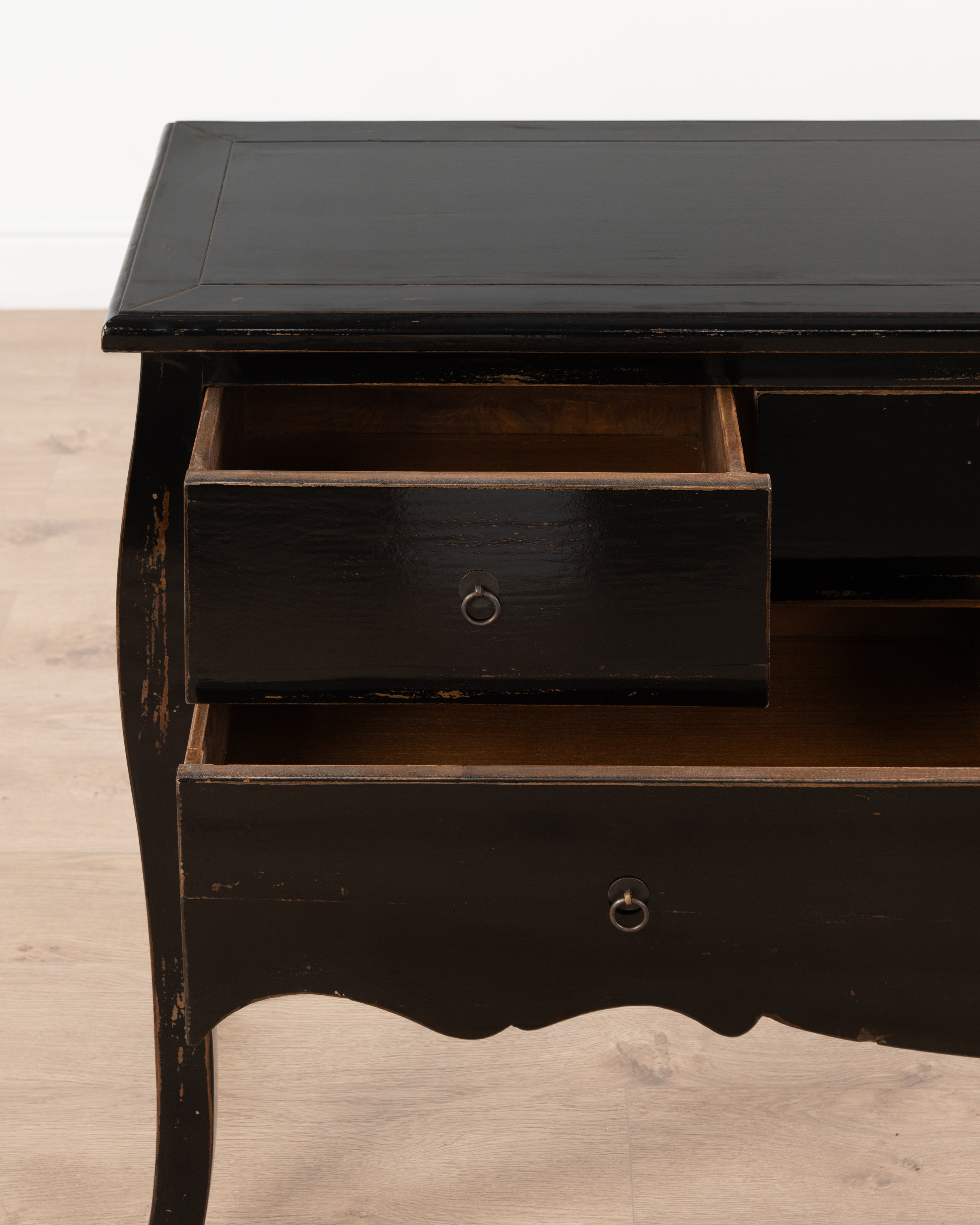 Indochine Fujian console table with drawers | Black