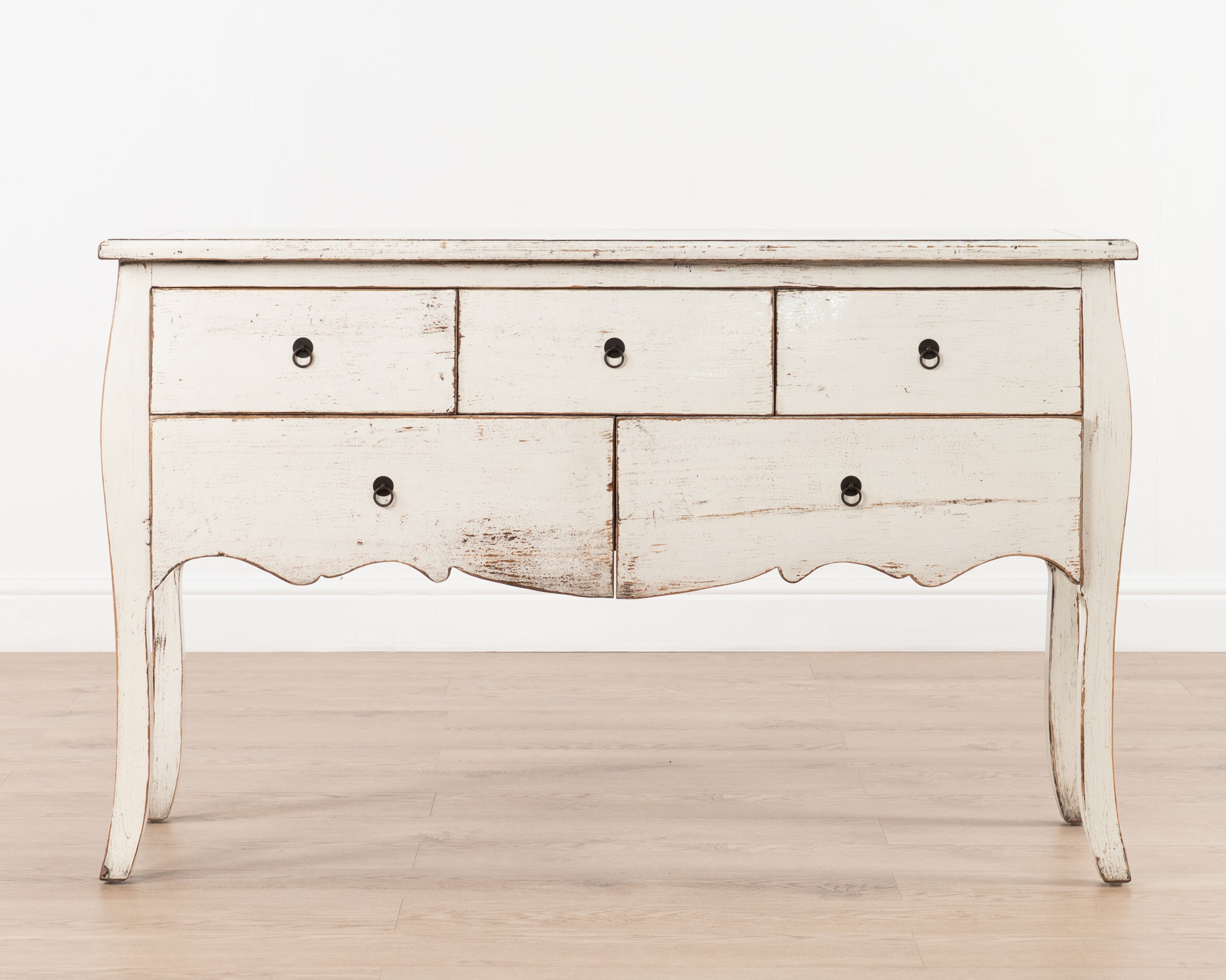 Indochine Fujian console table with drawers | White