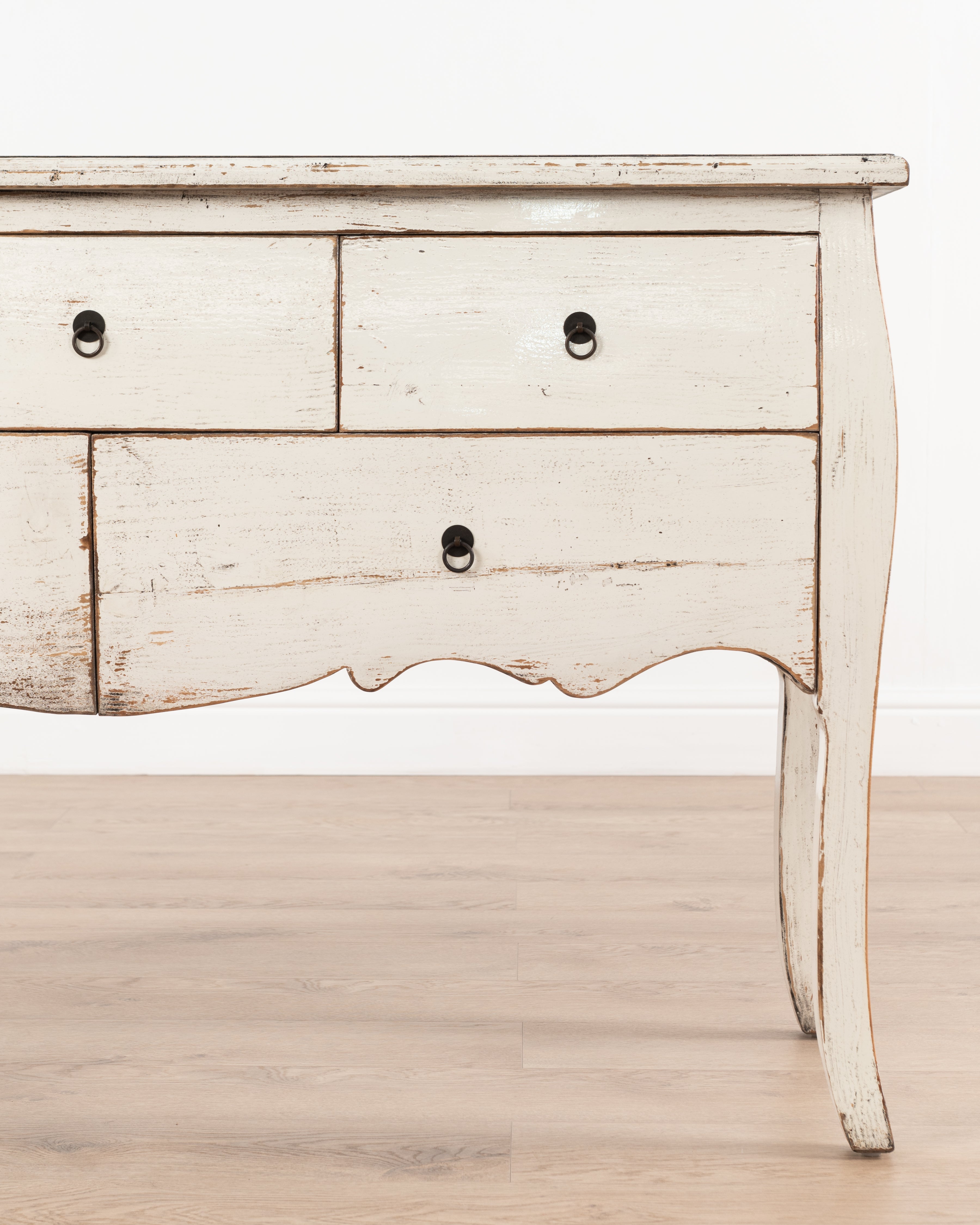 Indochine Fujian console table with drawers | White