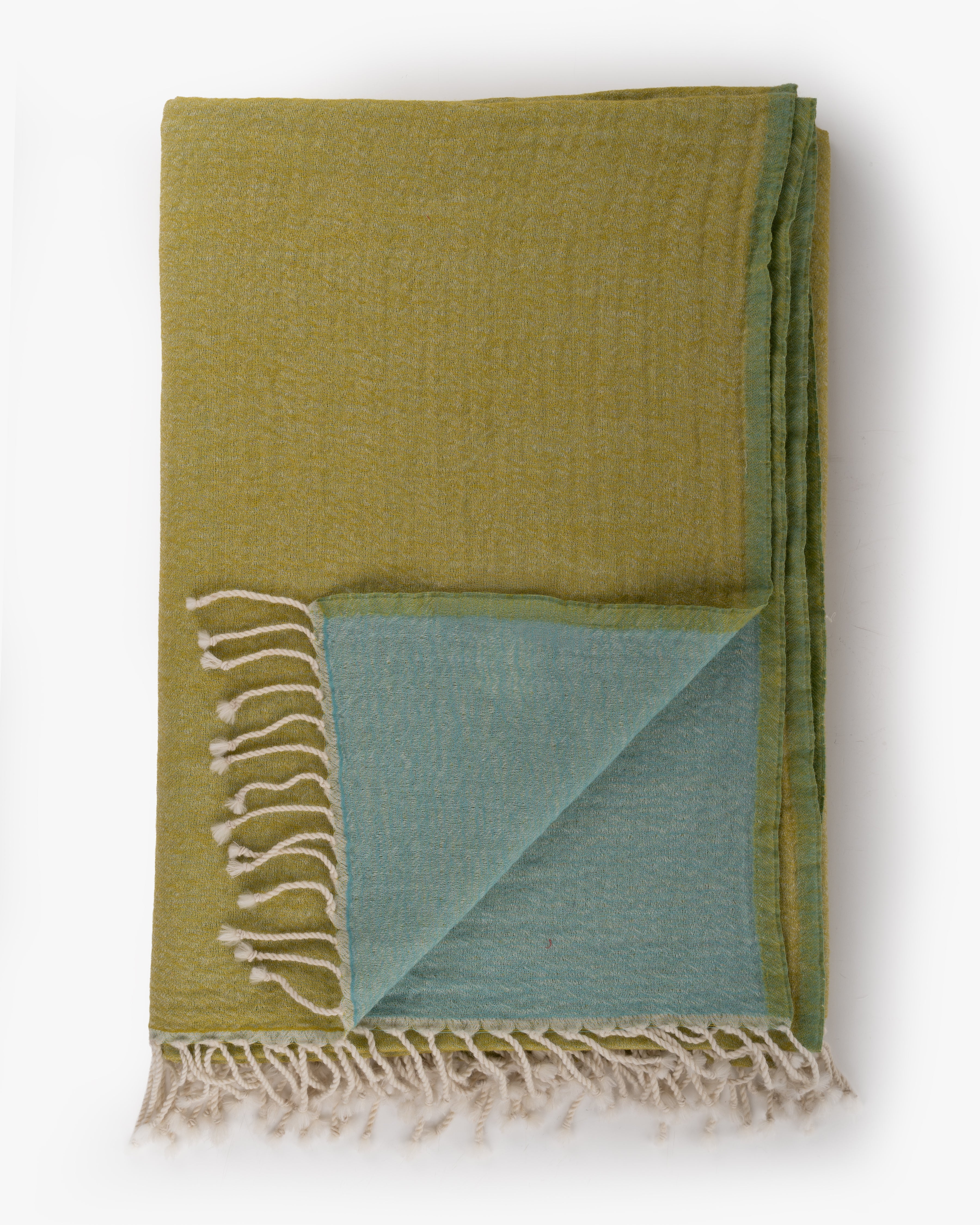 Wool Throw | Lime Green