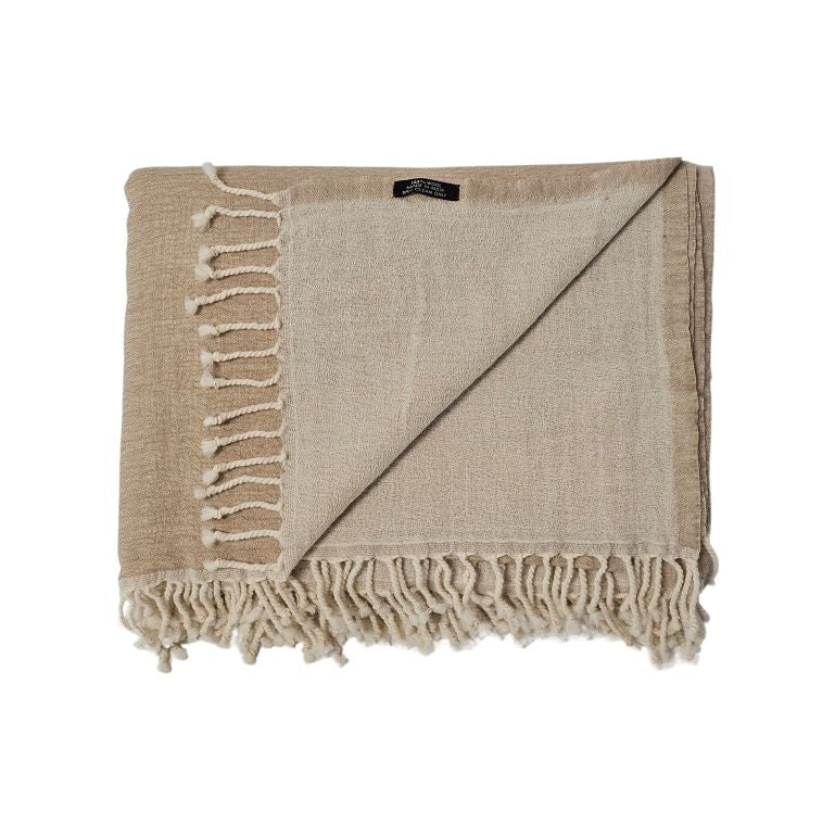 Wool Throw | Sand