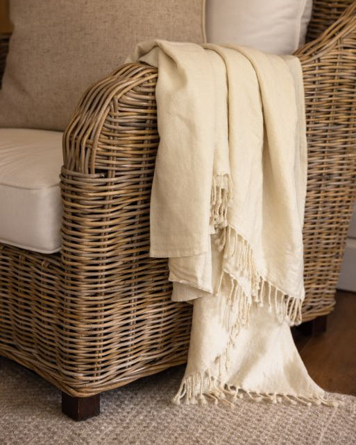 Wool Throw | Beige