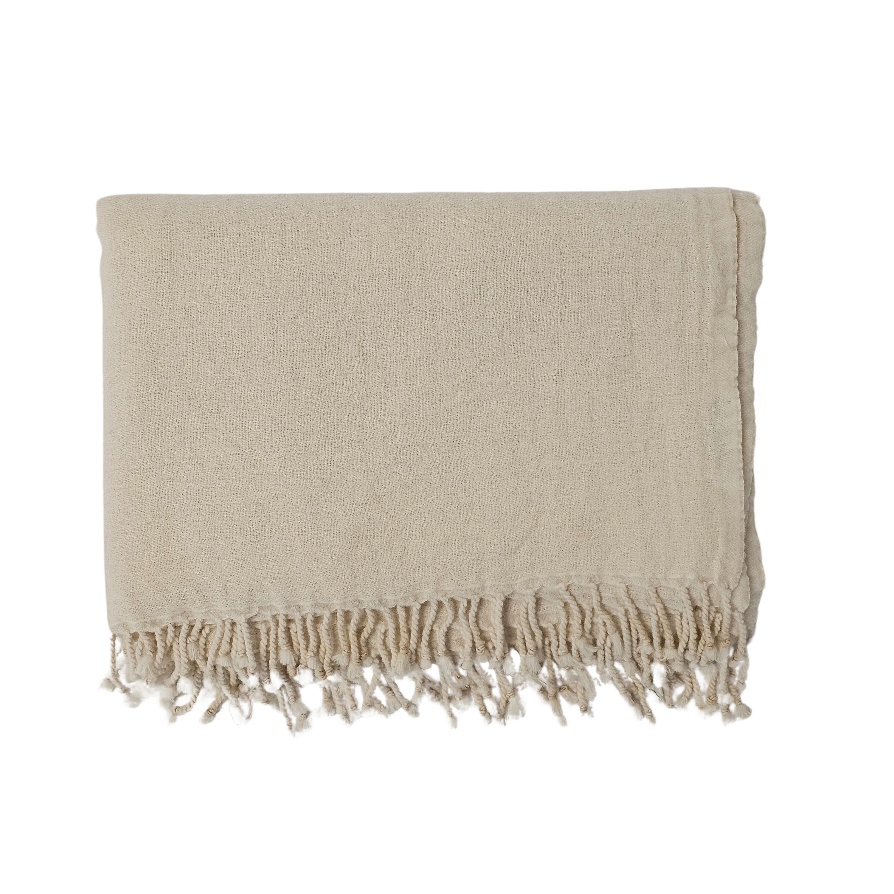 Wool Throw | Beige