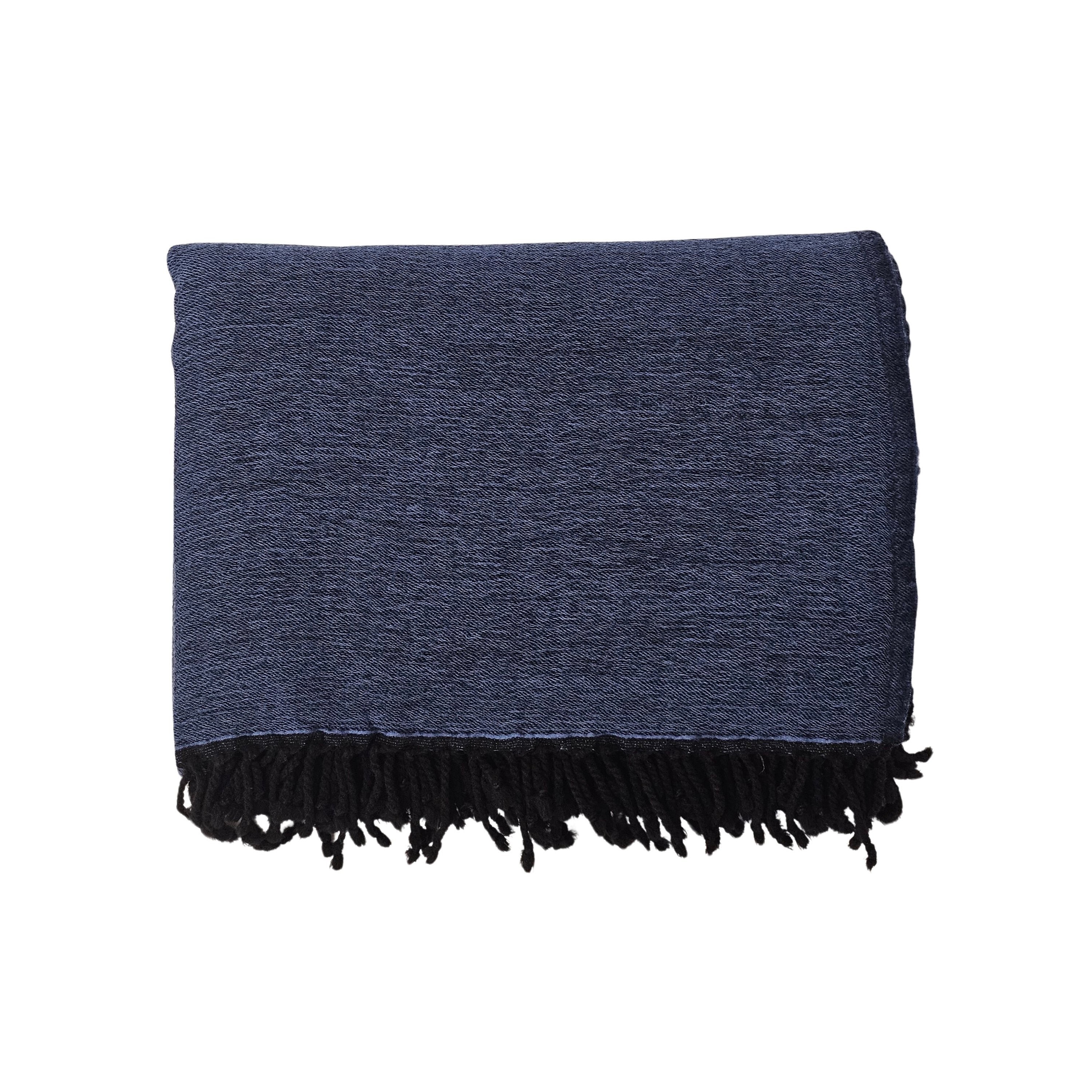 Wool Throw | Navy