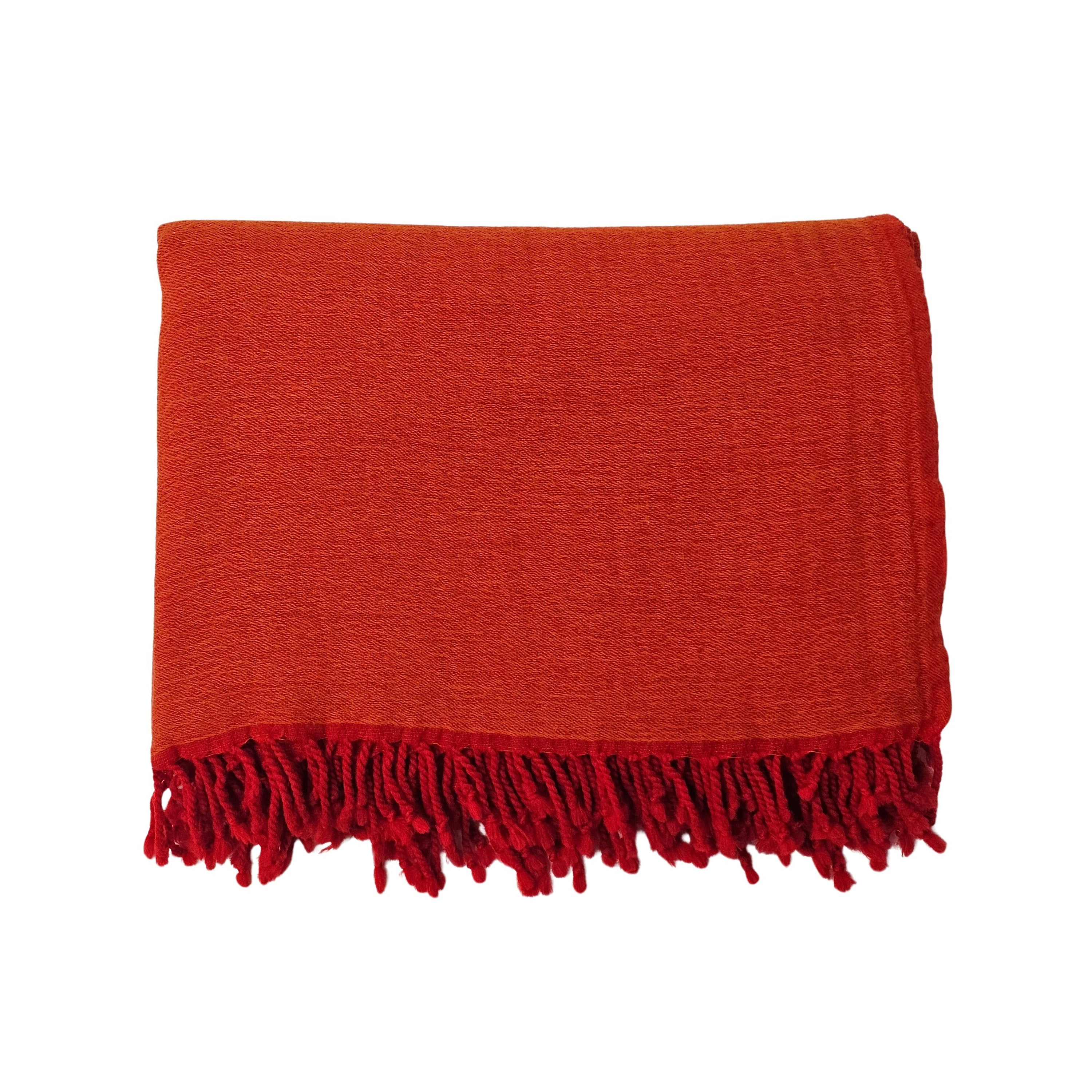 Wool Throw | Red