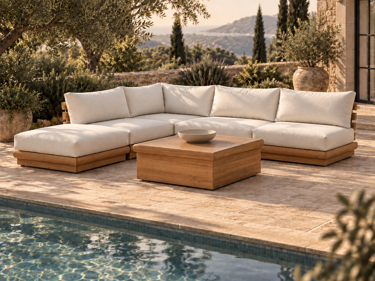 St Tropez Sectional Sofa with coffee Table