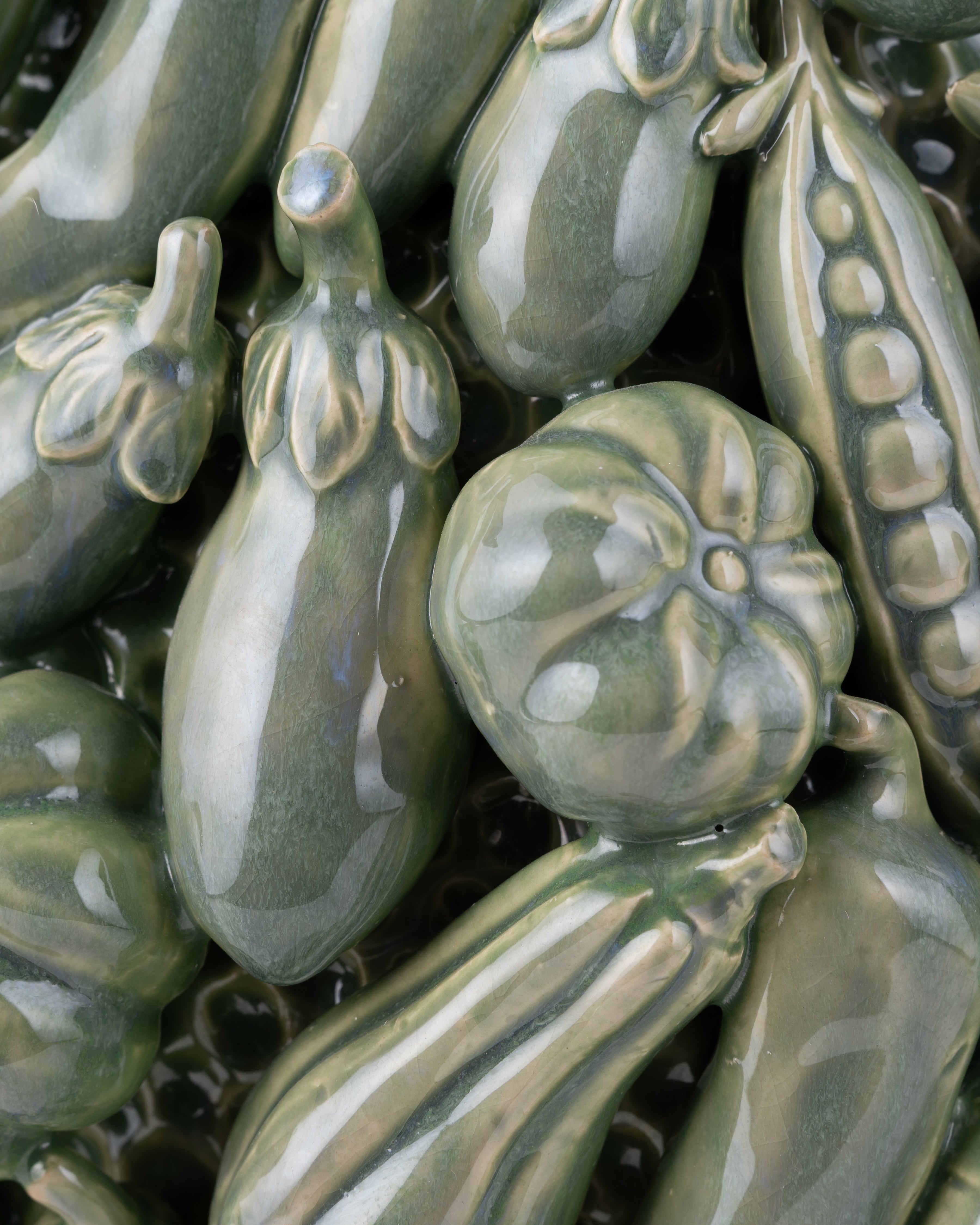 Vegetable Harvest Ceramic Vase