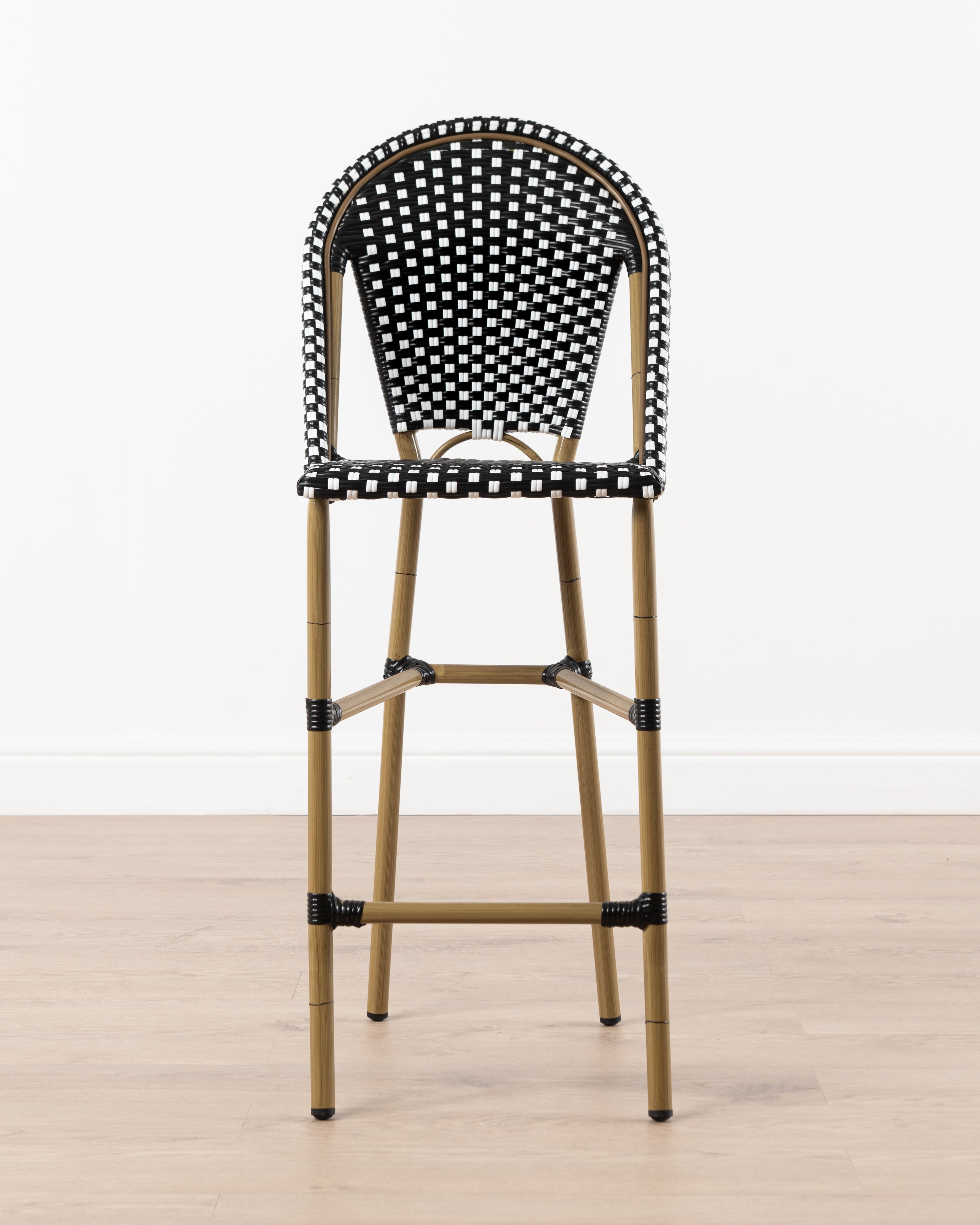 Brioche Barstool | Black And White