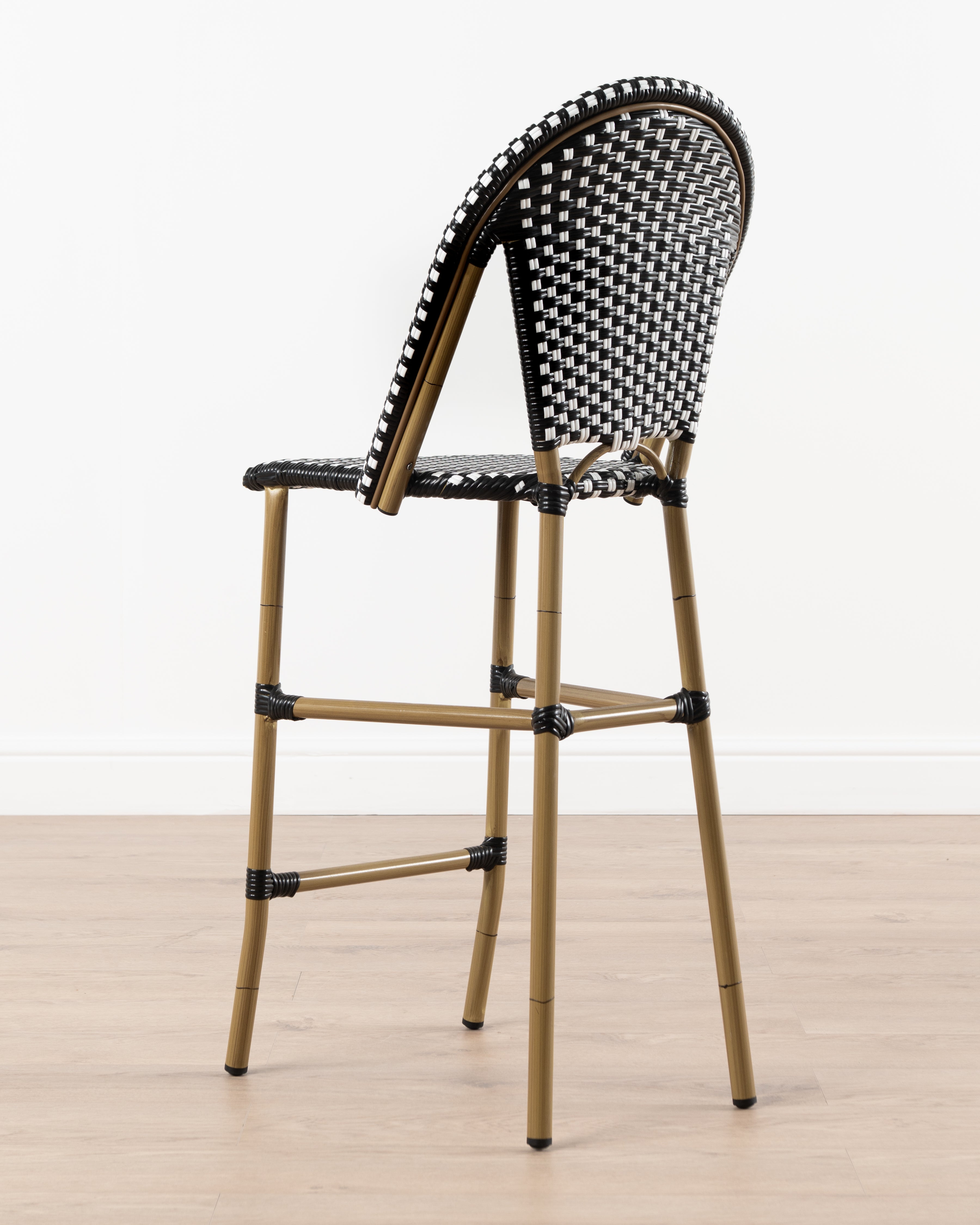 Brioche Barstool | Black And White