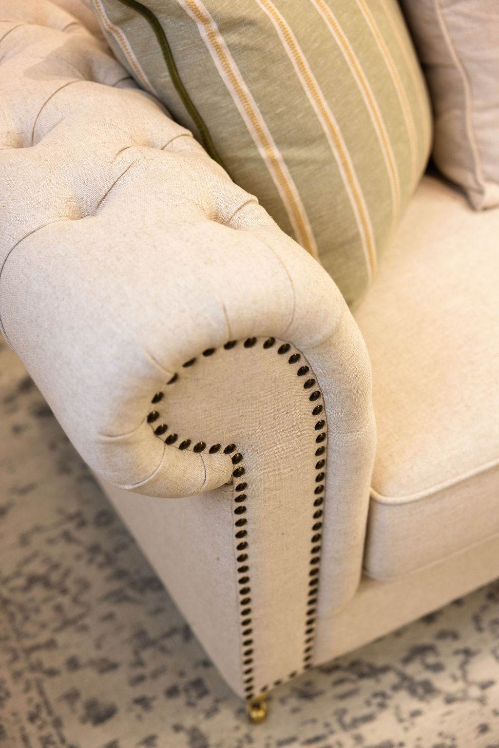 Luxe Duchess Sofa | Cream