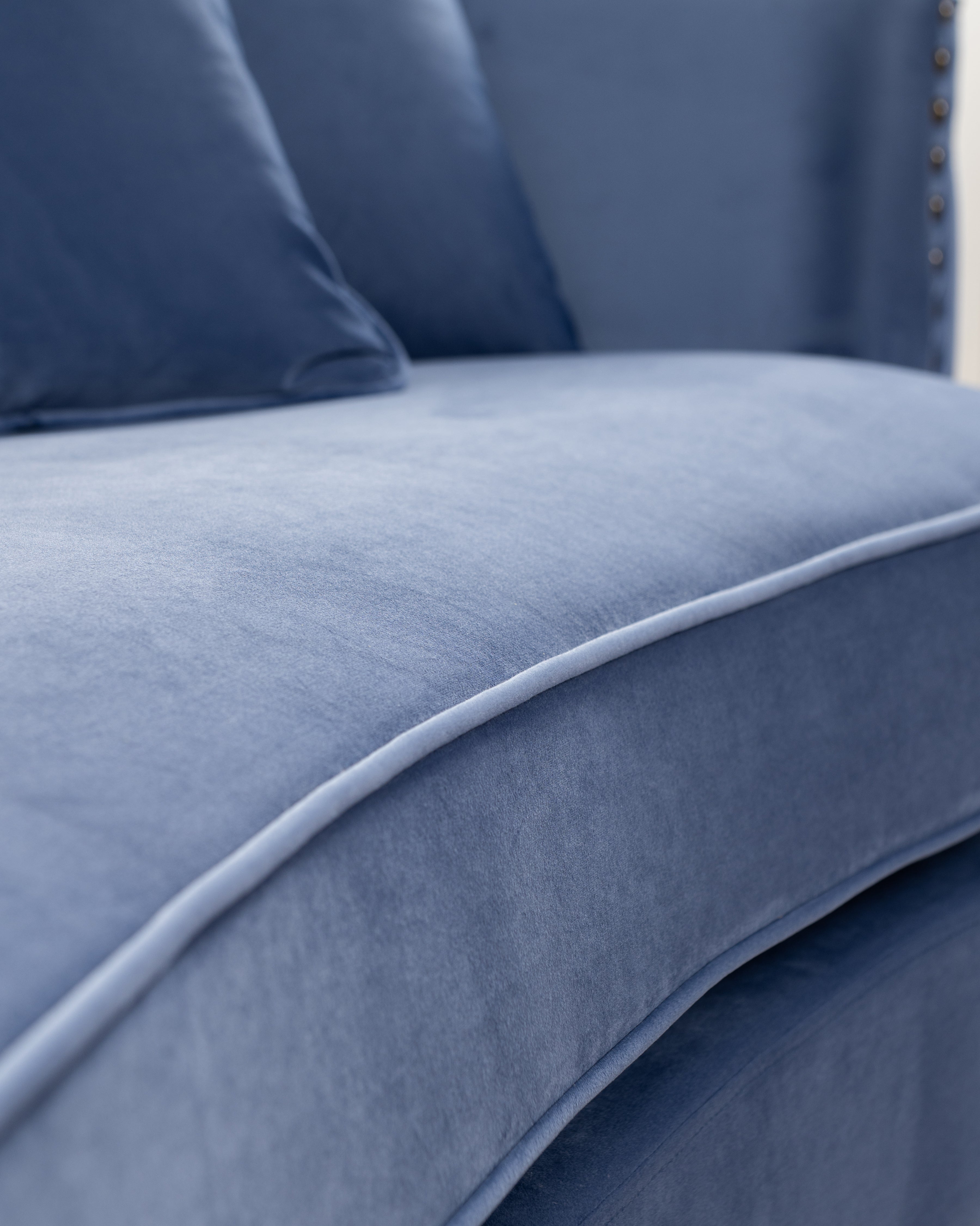 Luxe Gita 3-seater Sofa | Navy