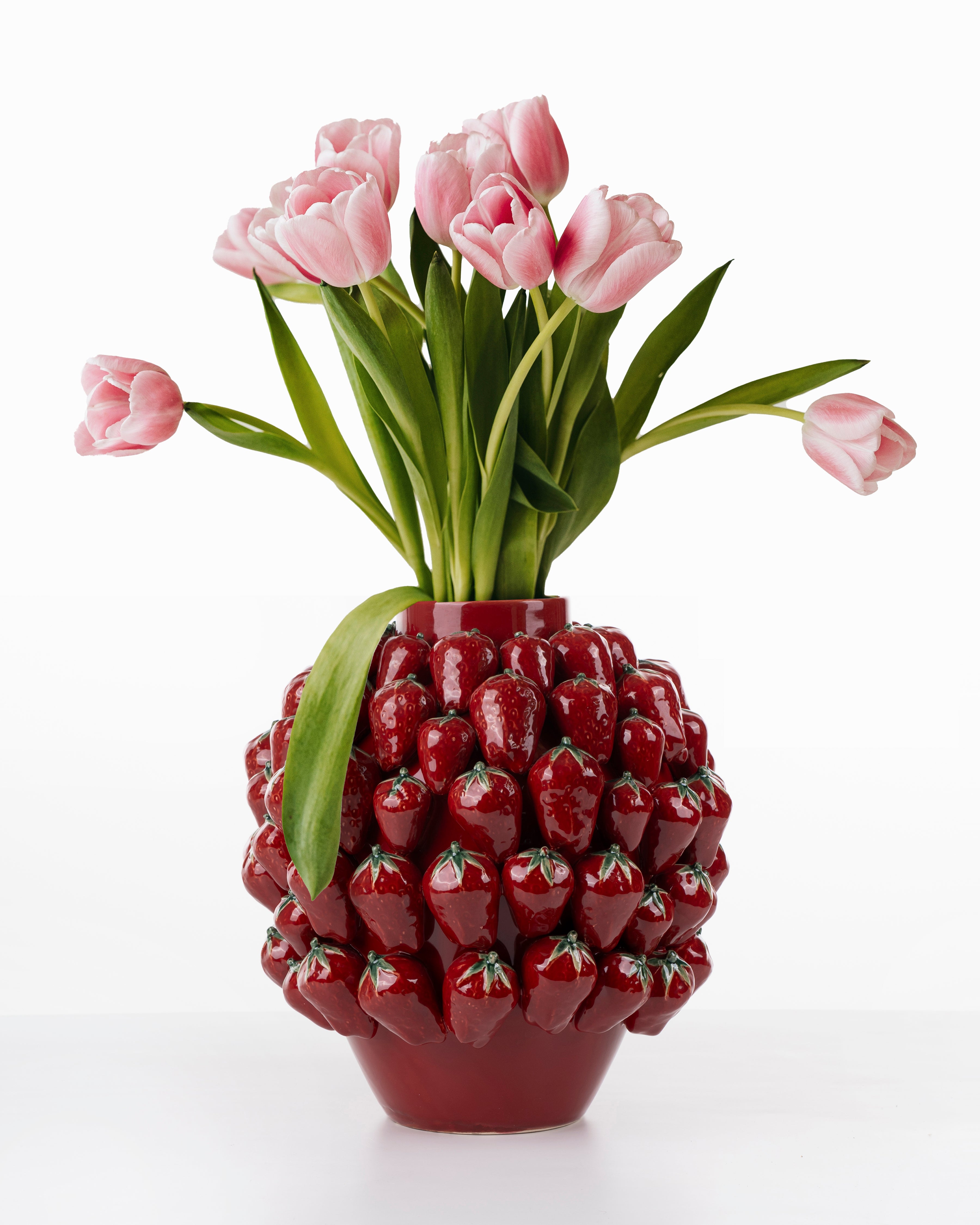 Strawberry Ceramic Vase