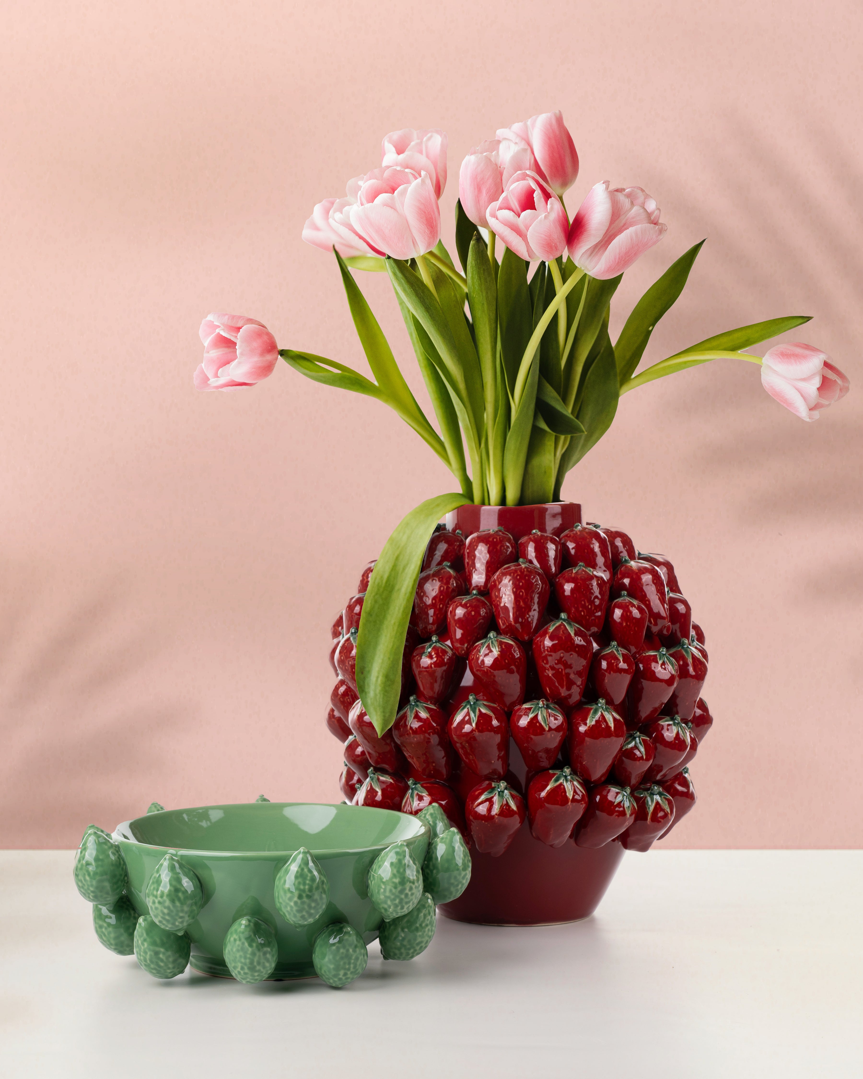 Strawberry Ceramic Vase
