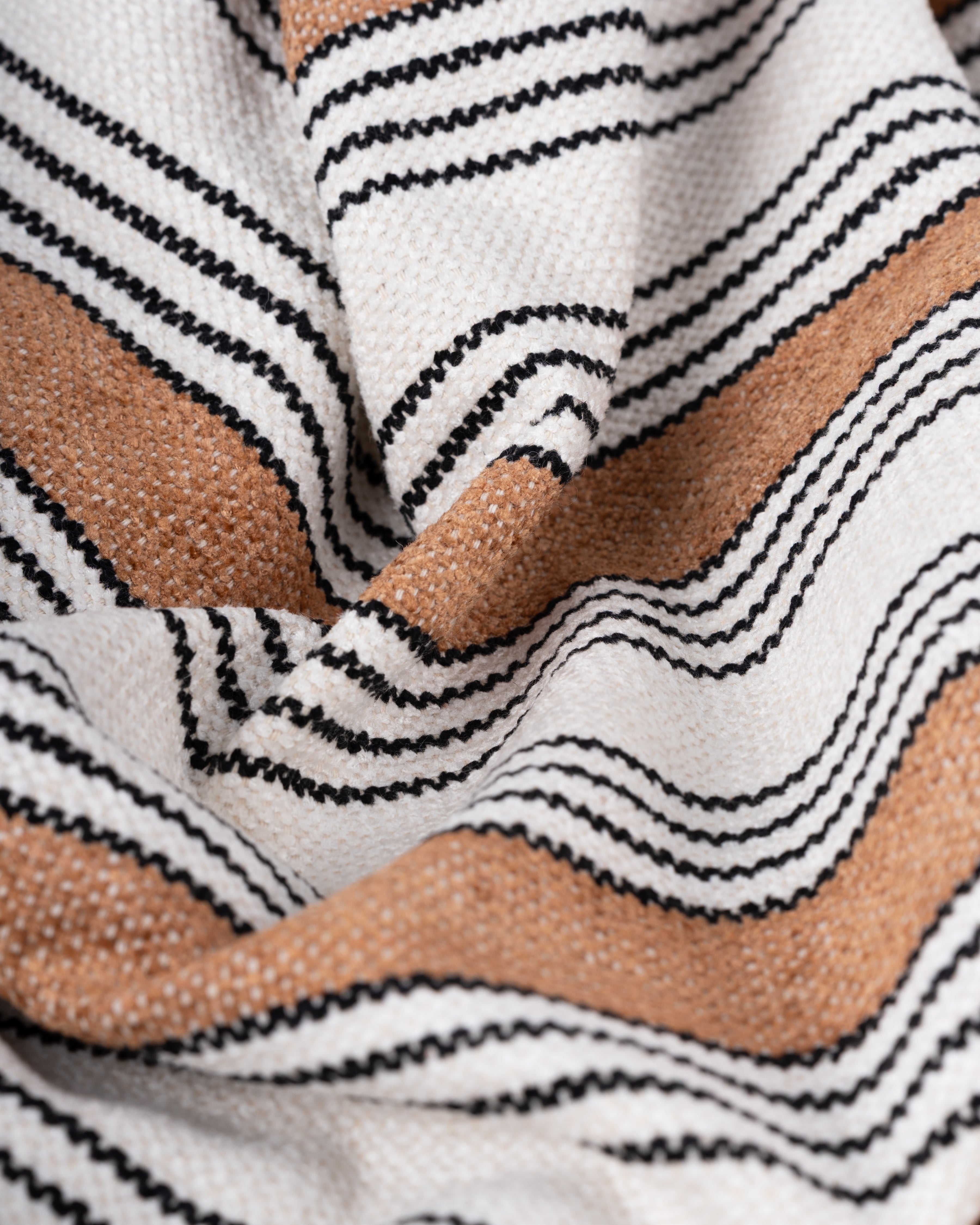Ivory Stripe Throw