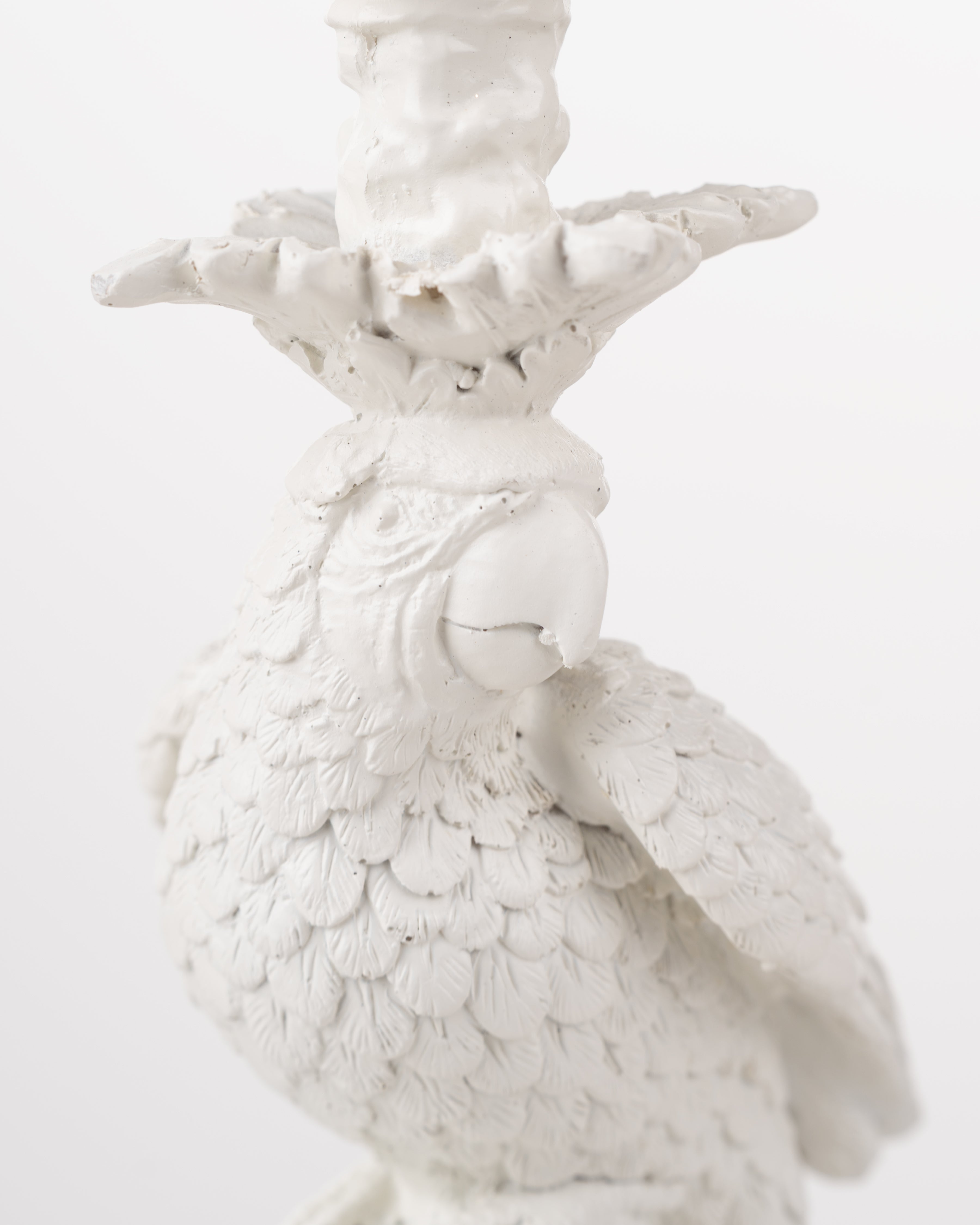 Parrot Candle Holder | White