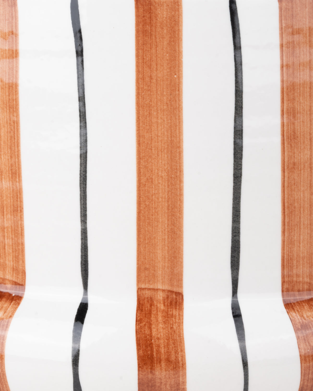Terrace Ceramic Pot | Orange stripe