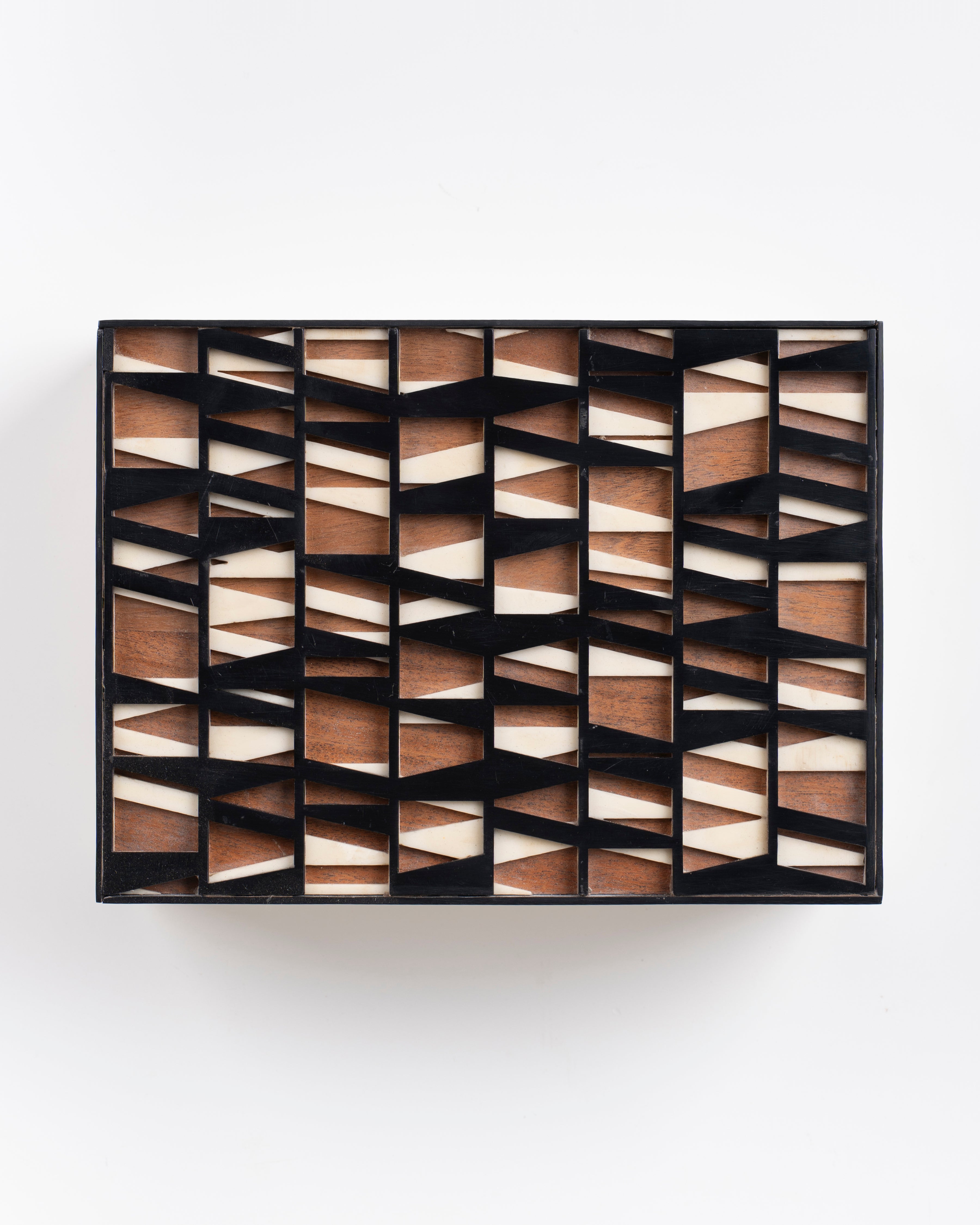 Black and Ivory Two-Tone Storage Box