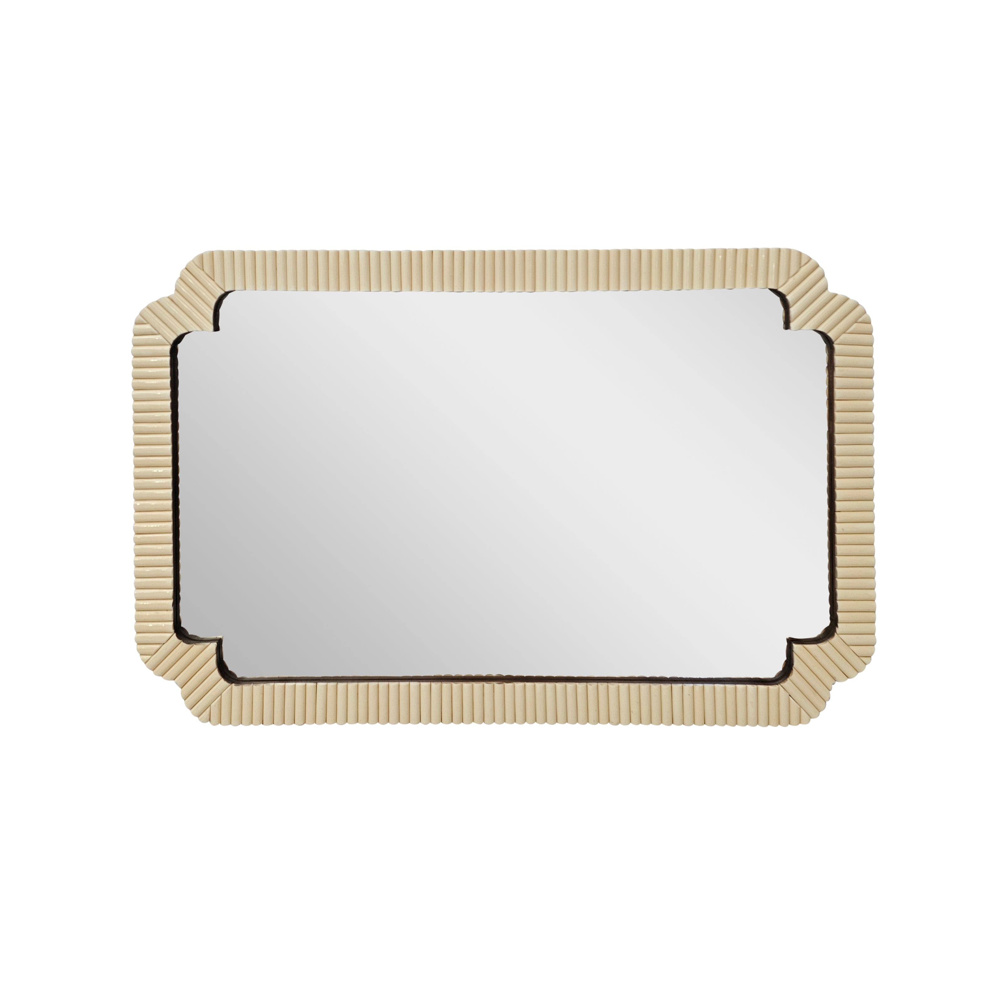 MIRROR RECT. IVORY