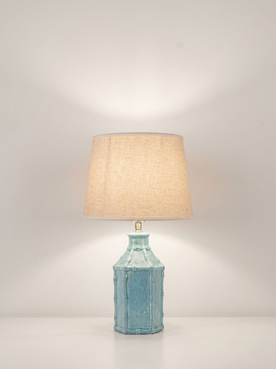 Bamboo Grove Ceramic Lamp base | Blue