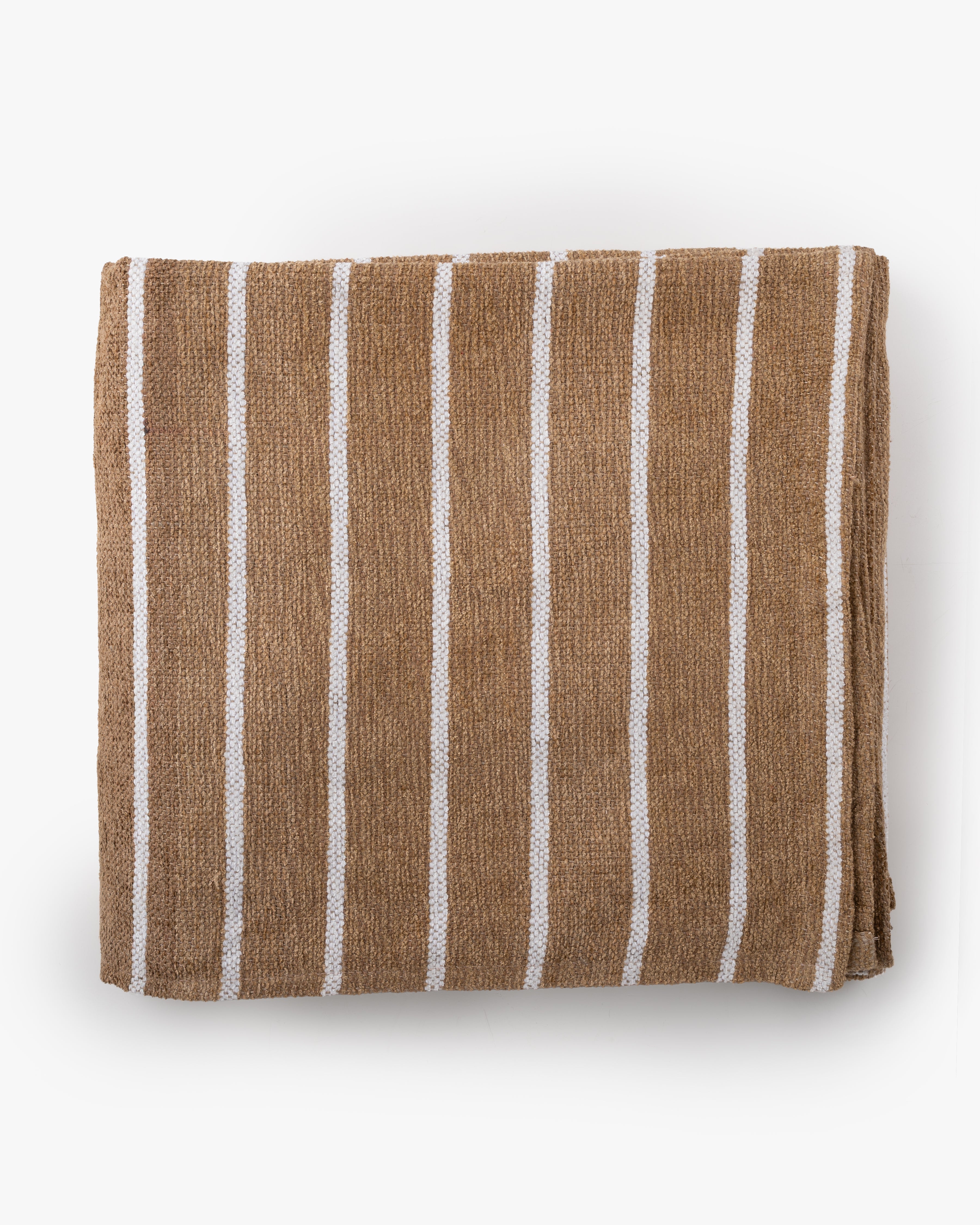 Toffee Stripe Throw