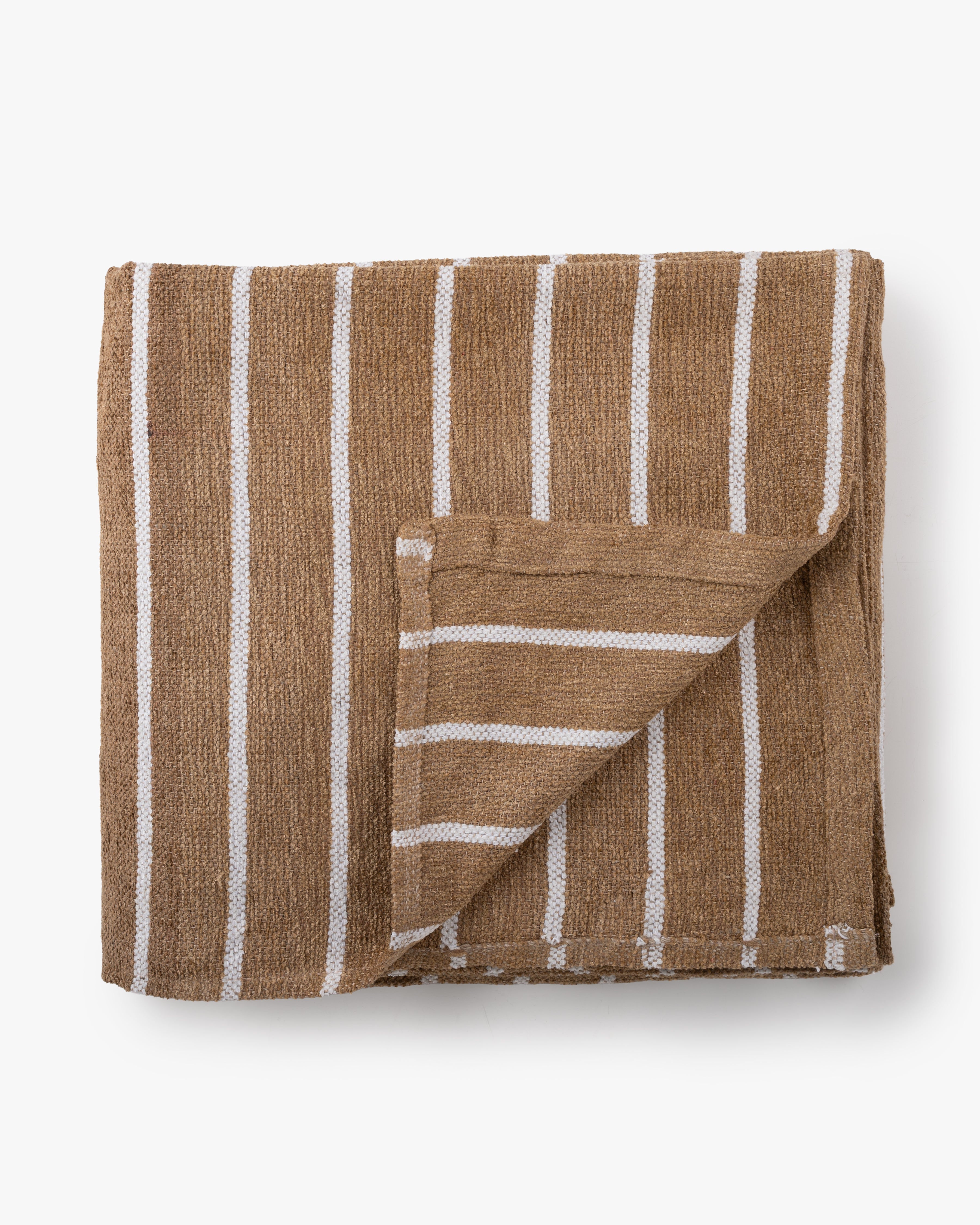 Toffee Stripe Throw