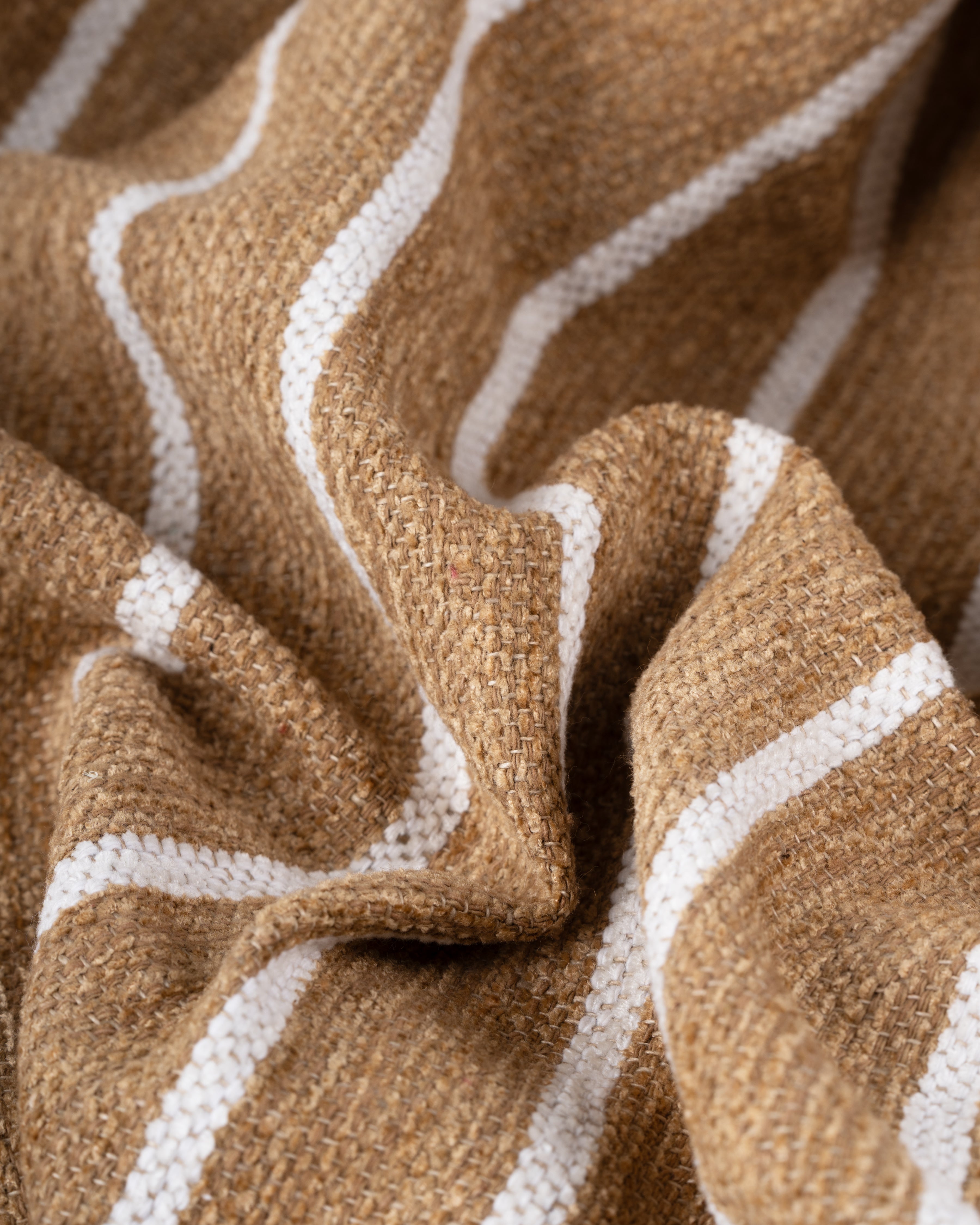 Toffee Stripe Throw