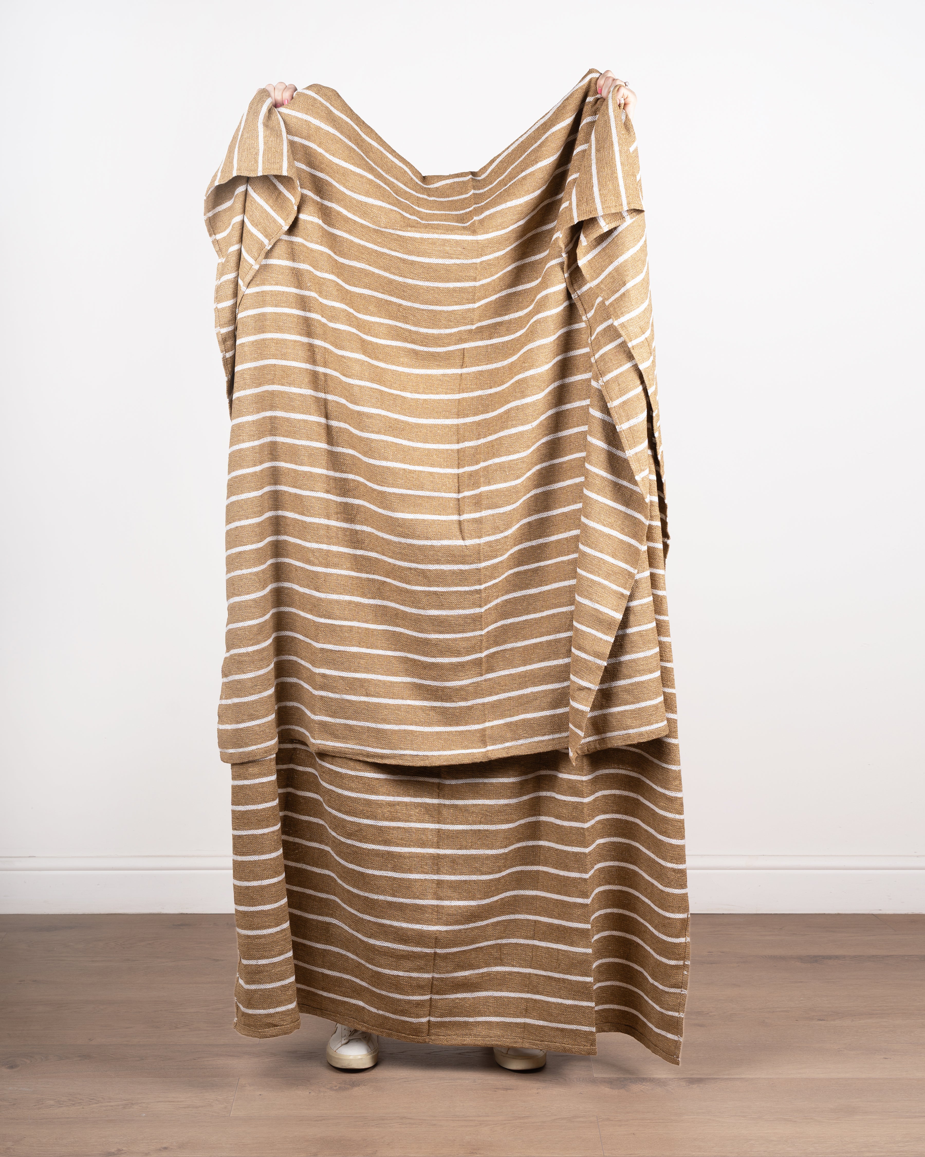 Toffee Stripe Throw
