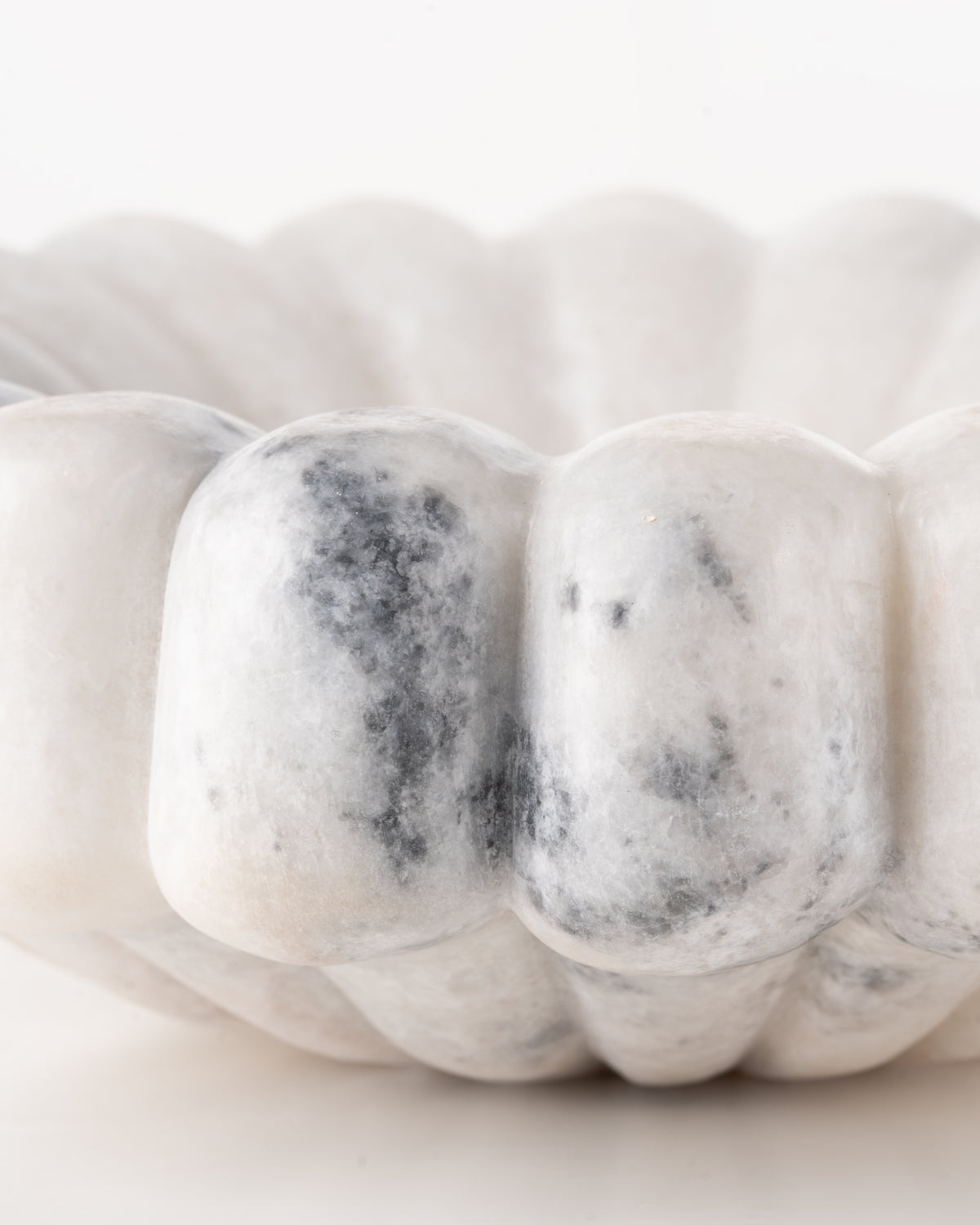 Collector's Cove Petal Marble Bowl | White