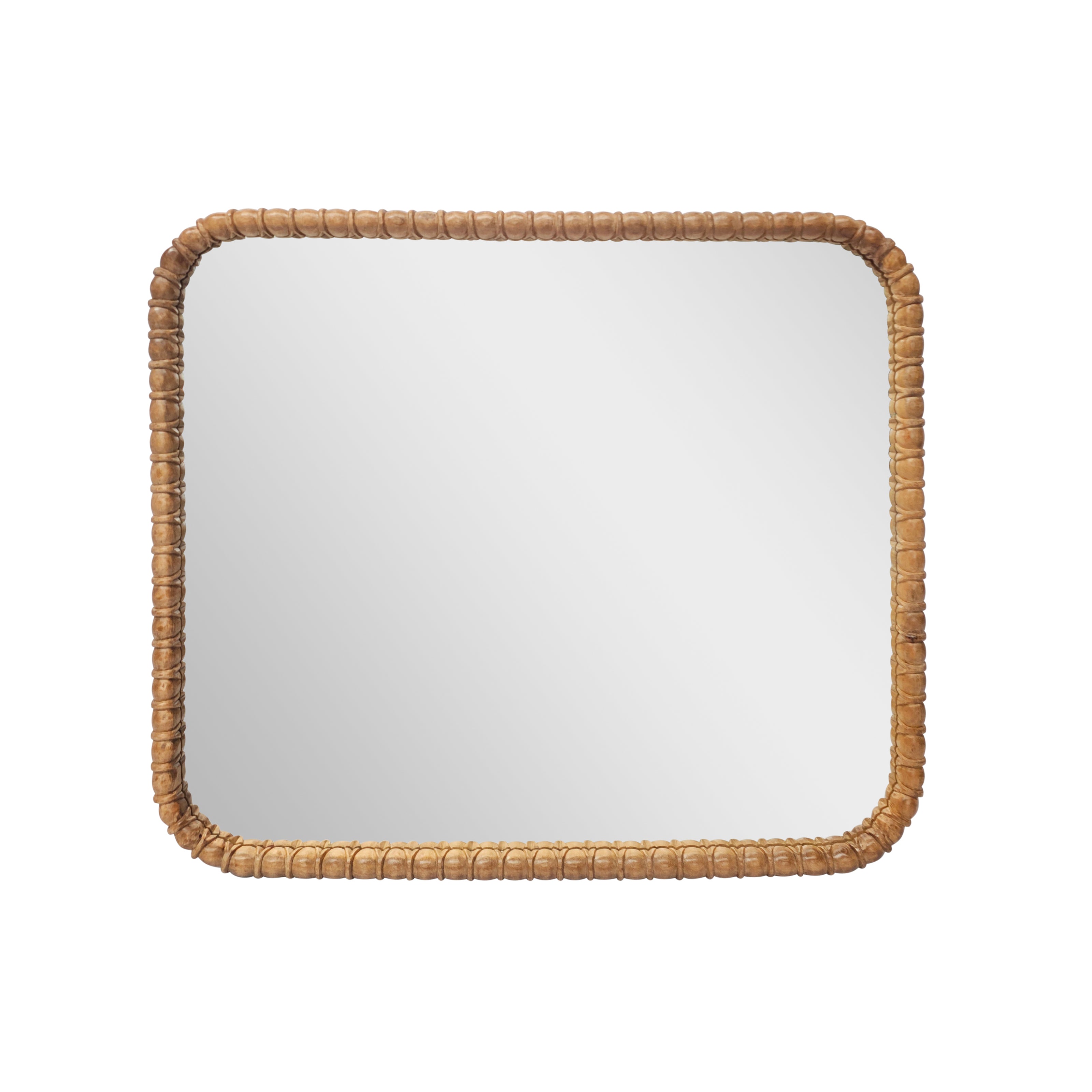 MIRROR MANGO WOOD NAT LRG