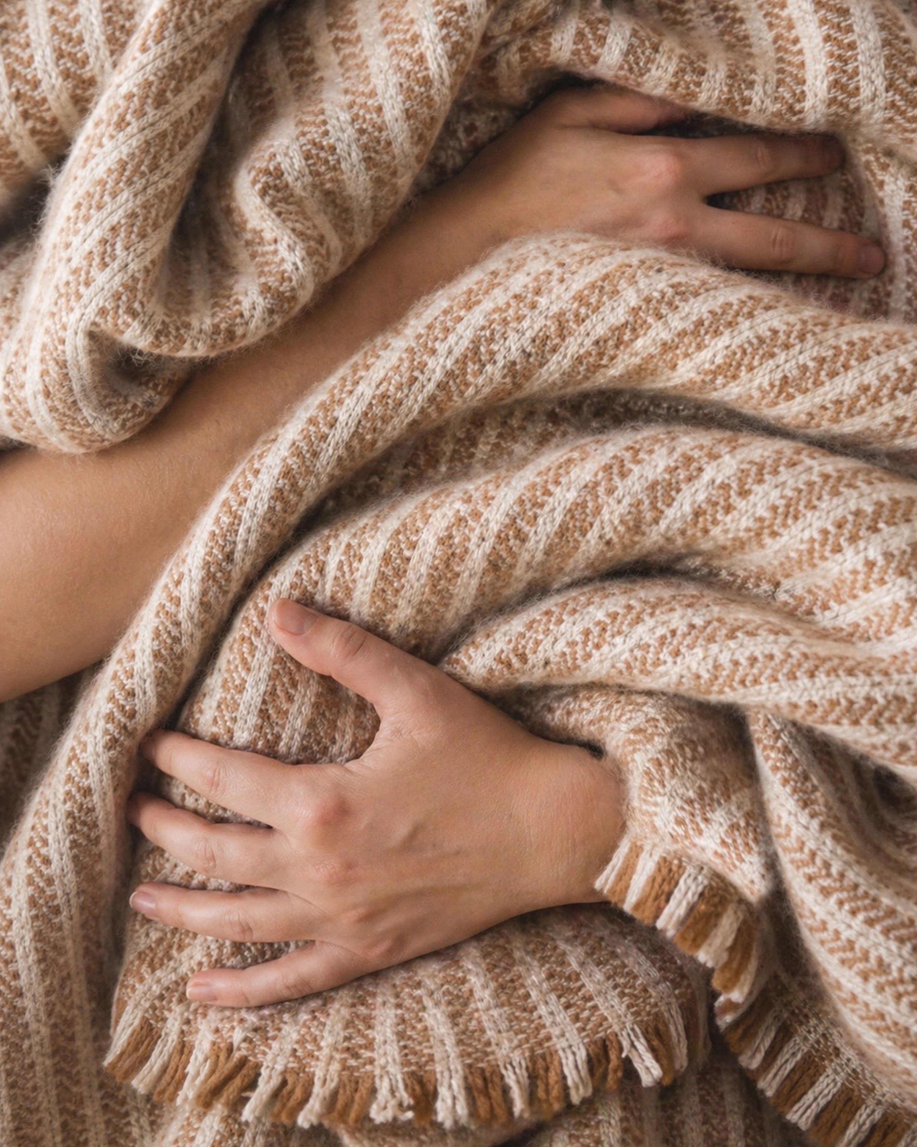 Celine Stripe Throw | Honey