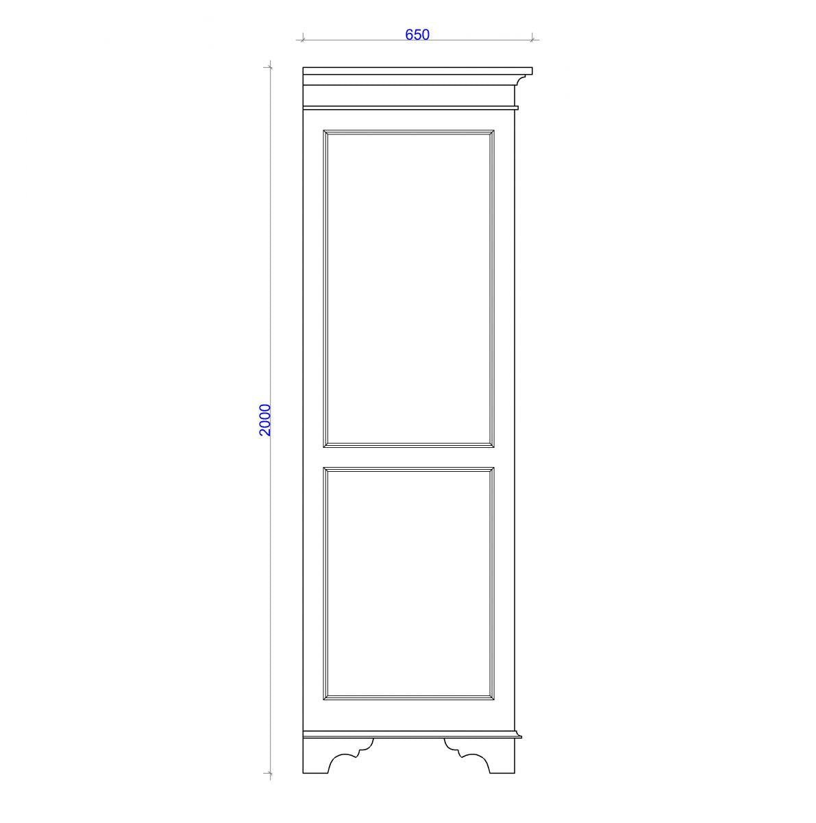 Normandy Wardrobe | Hanging & Shelves