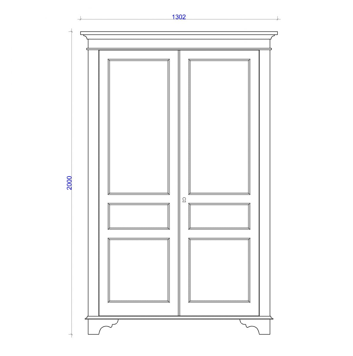 Normandy Wardrobe | Hanging & Shelves