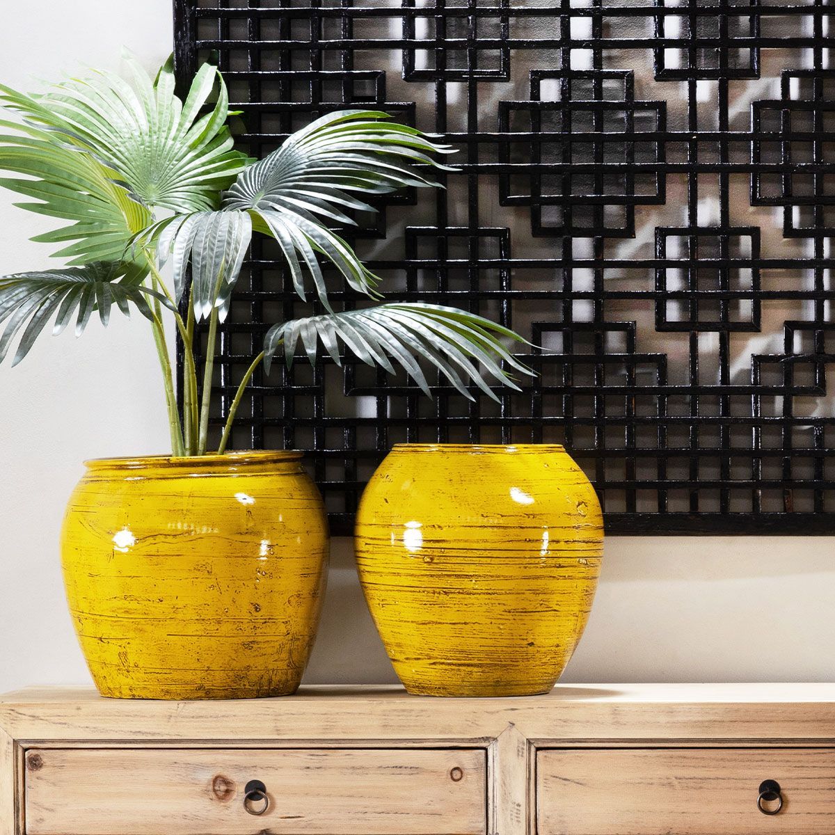 Indochine Wuxi Pot | Yellow