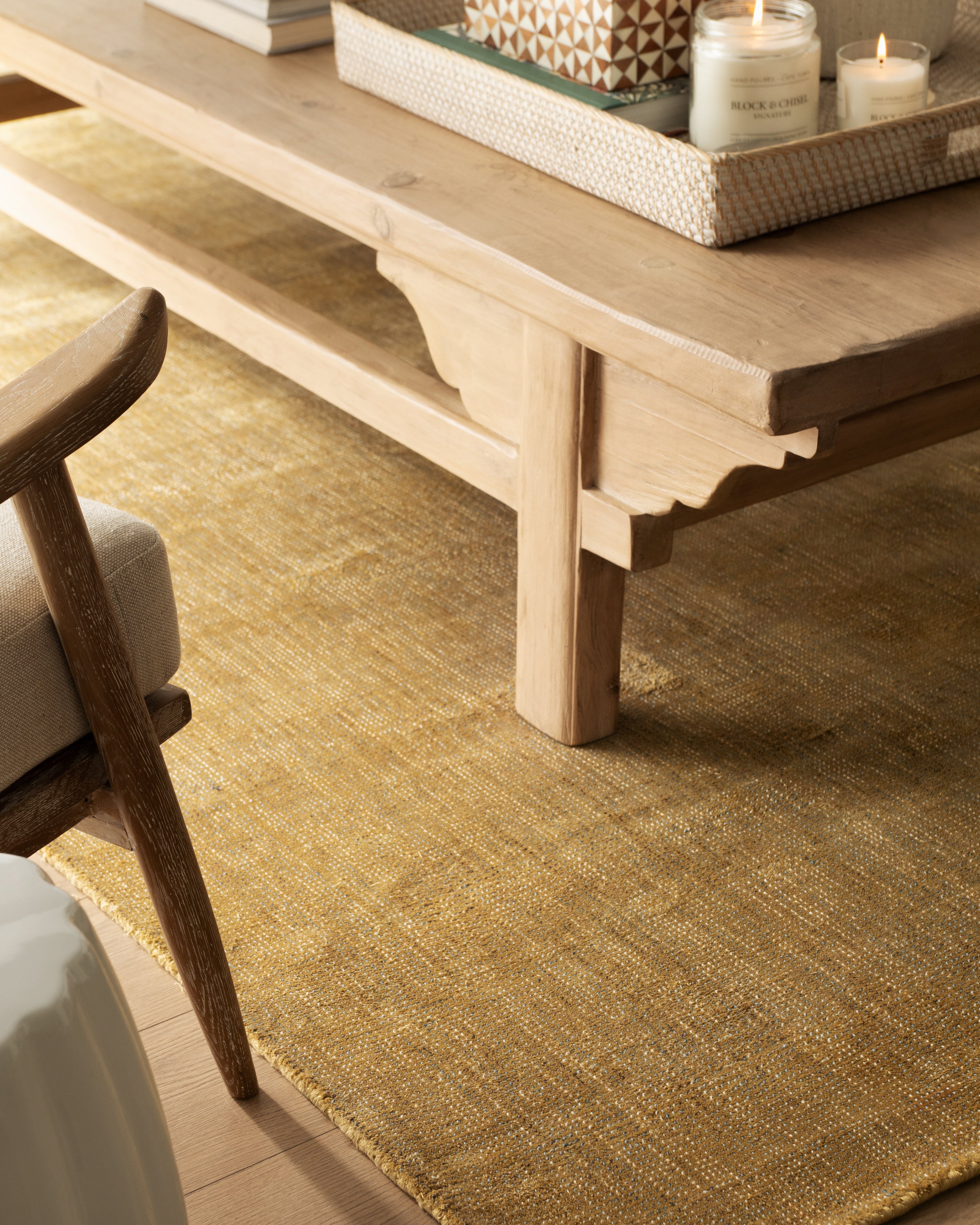 Linie Senja Rug | Mustard - Large - 2000 x 3000