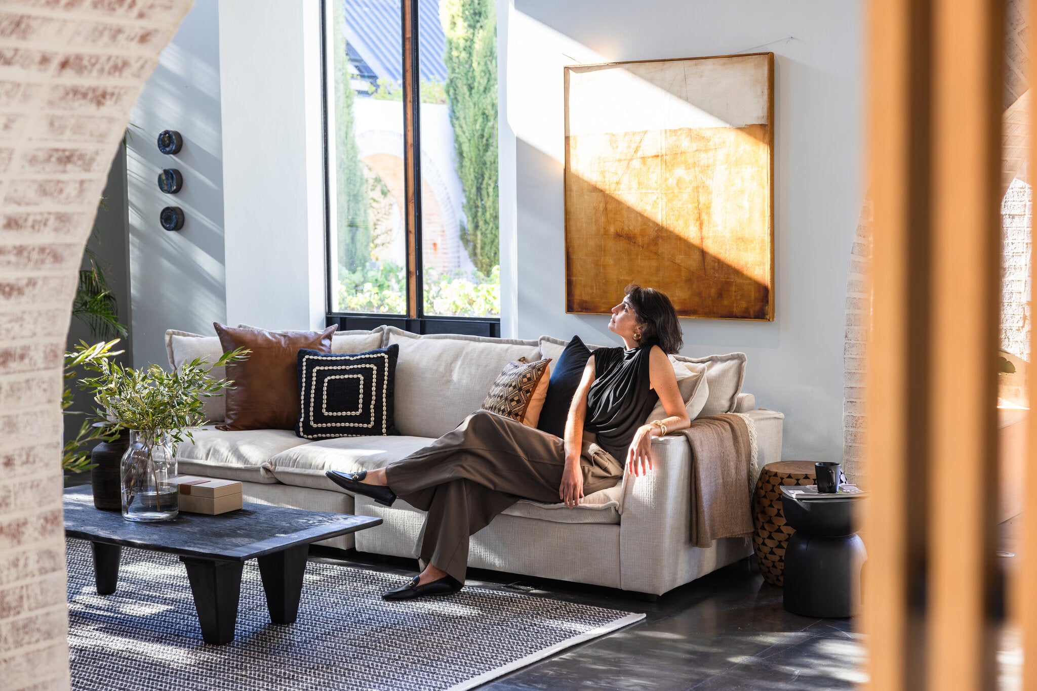 Maya 3.5-Seater Sofa | Stone