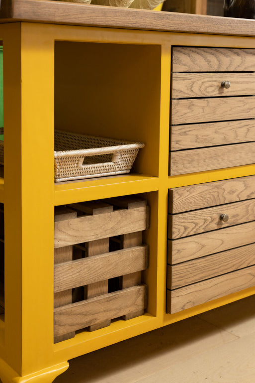 Normandy Kitchen Island | Yellow