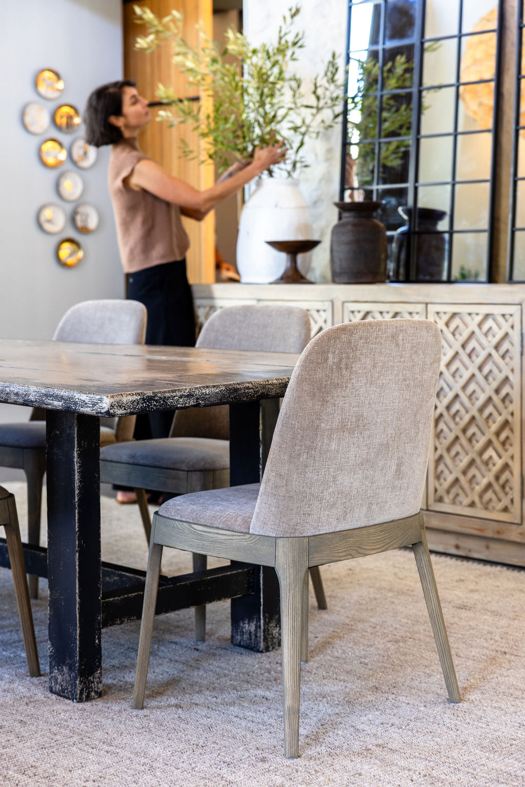 Halima Dining chair | Stone