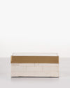 Brass Trim Bone Box | Medium