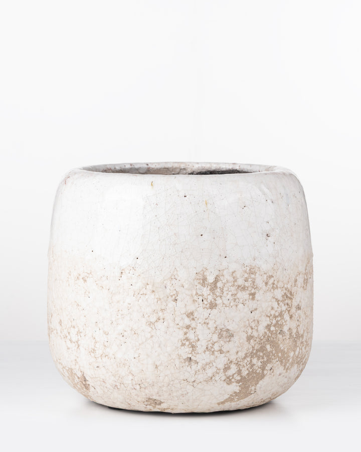 Linden Ceramic Pot | White