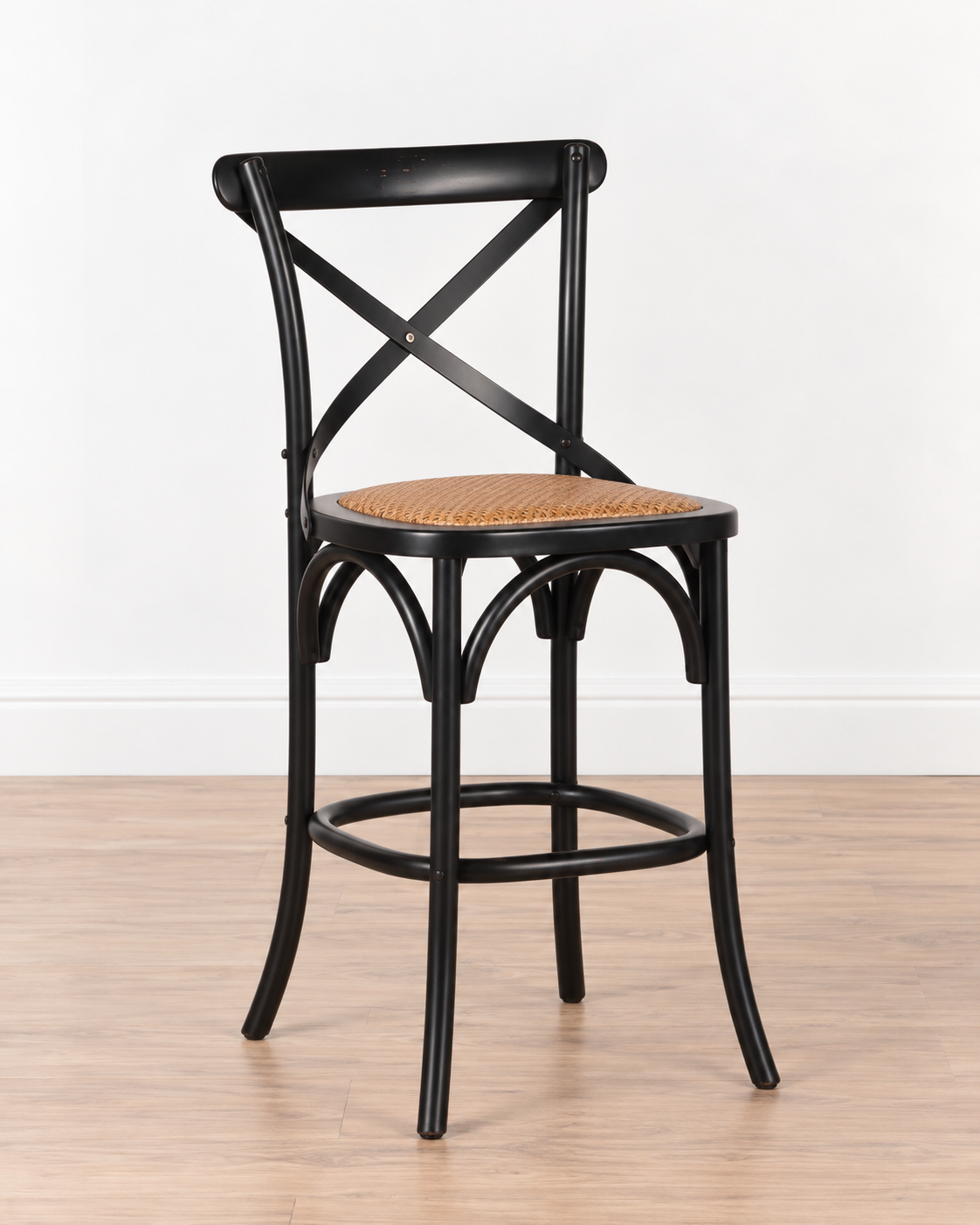 Jenny Crossback Counter Stool | Black