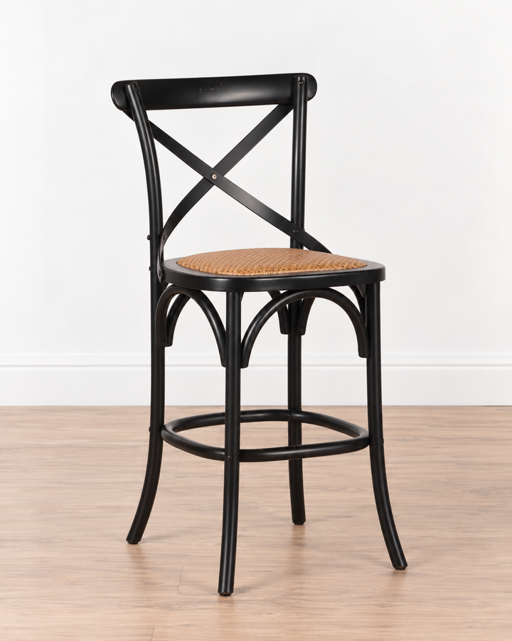 Jenny Crossback Counter Stool | Black